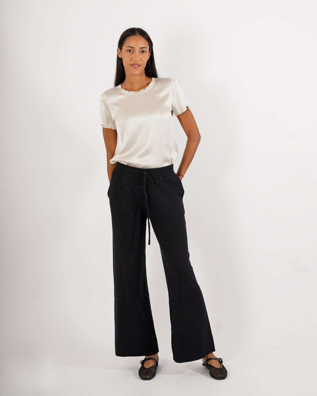 Pantaloni in maglia con bustino e coulisse - Logan