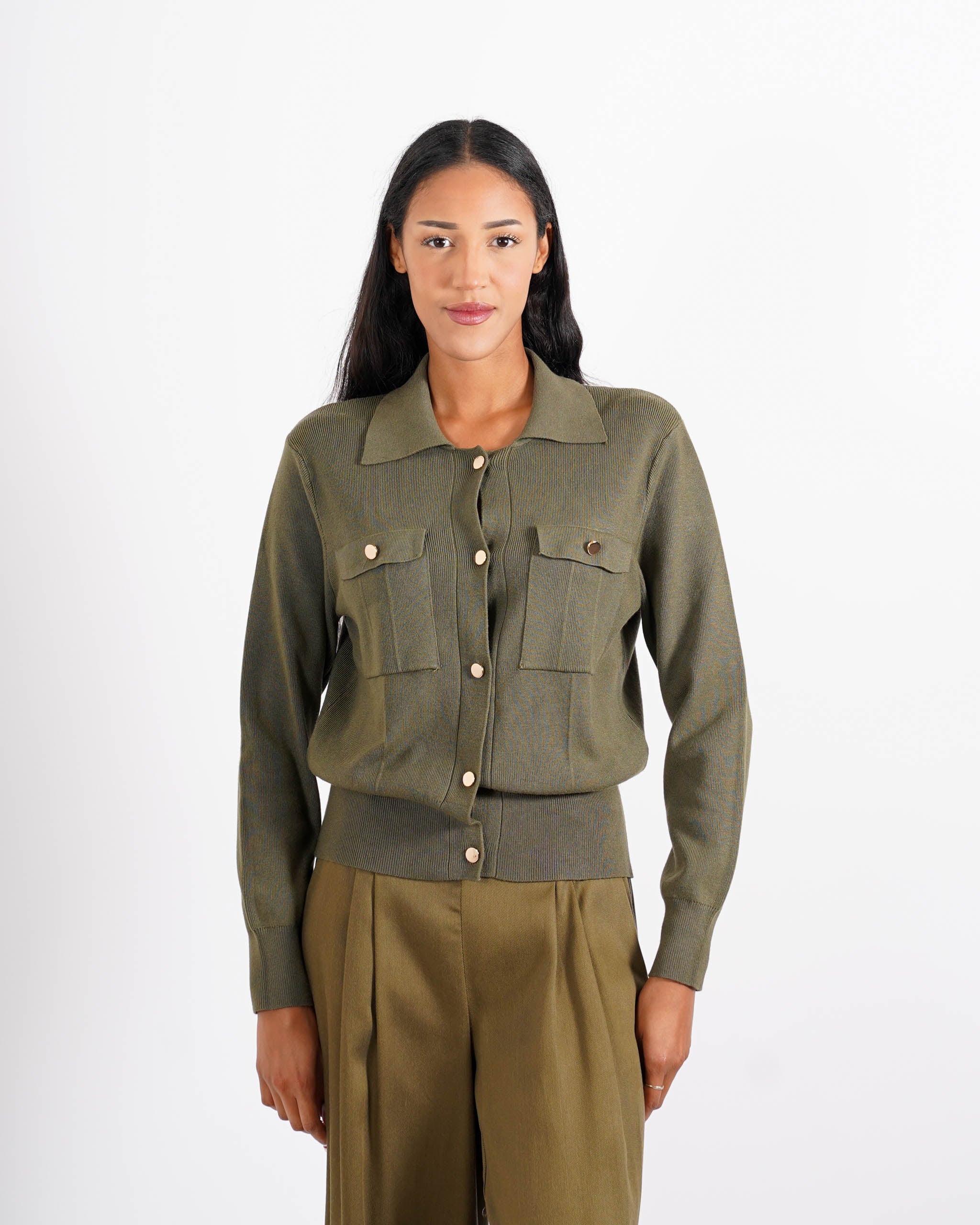 Maglia sariana con bottoni oro - Casamira