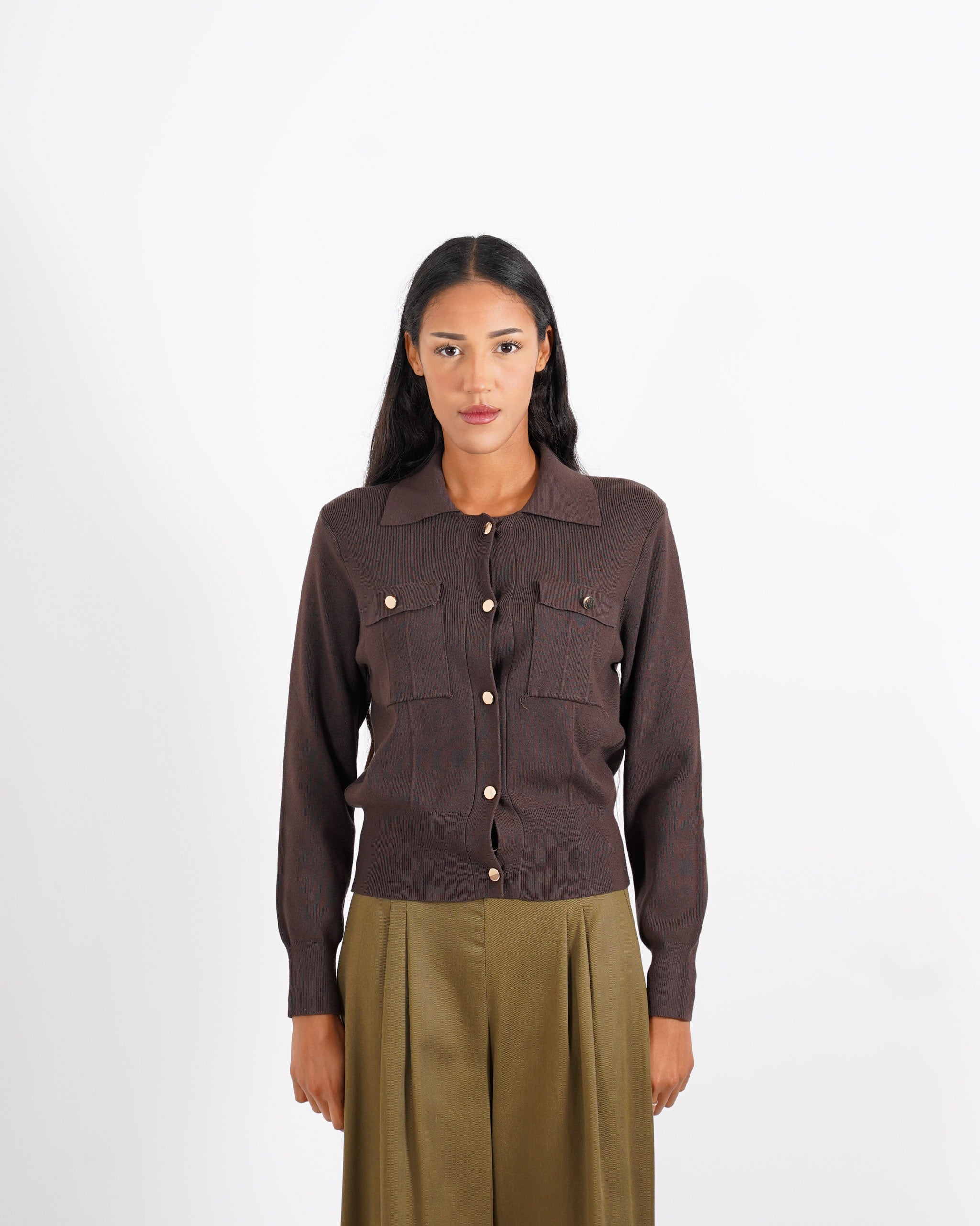 Maglia sariana con bottoni oro - Casamira