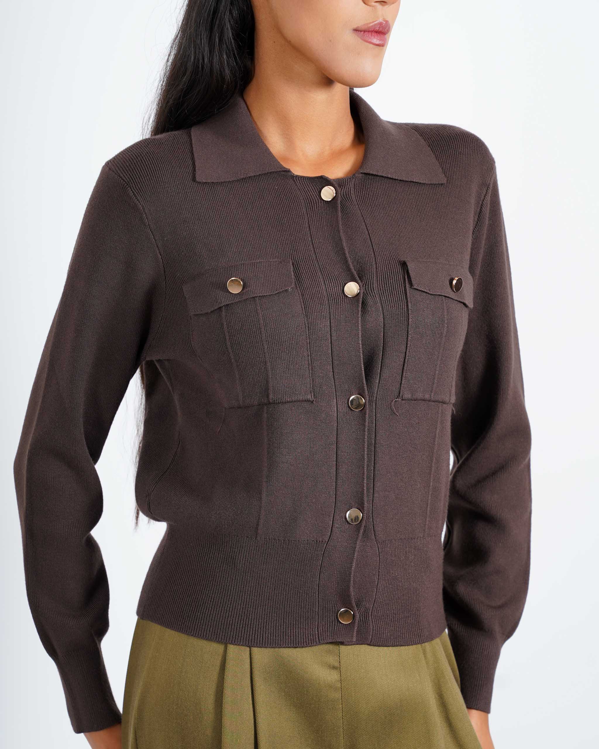 Maglia sariana con bottoni oro - Casamira