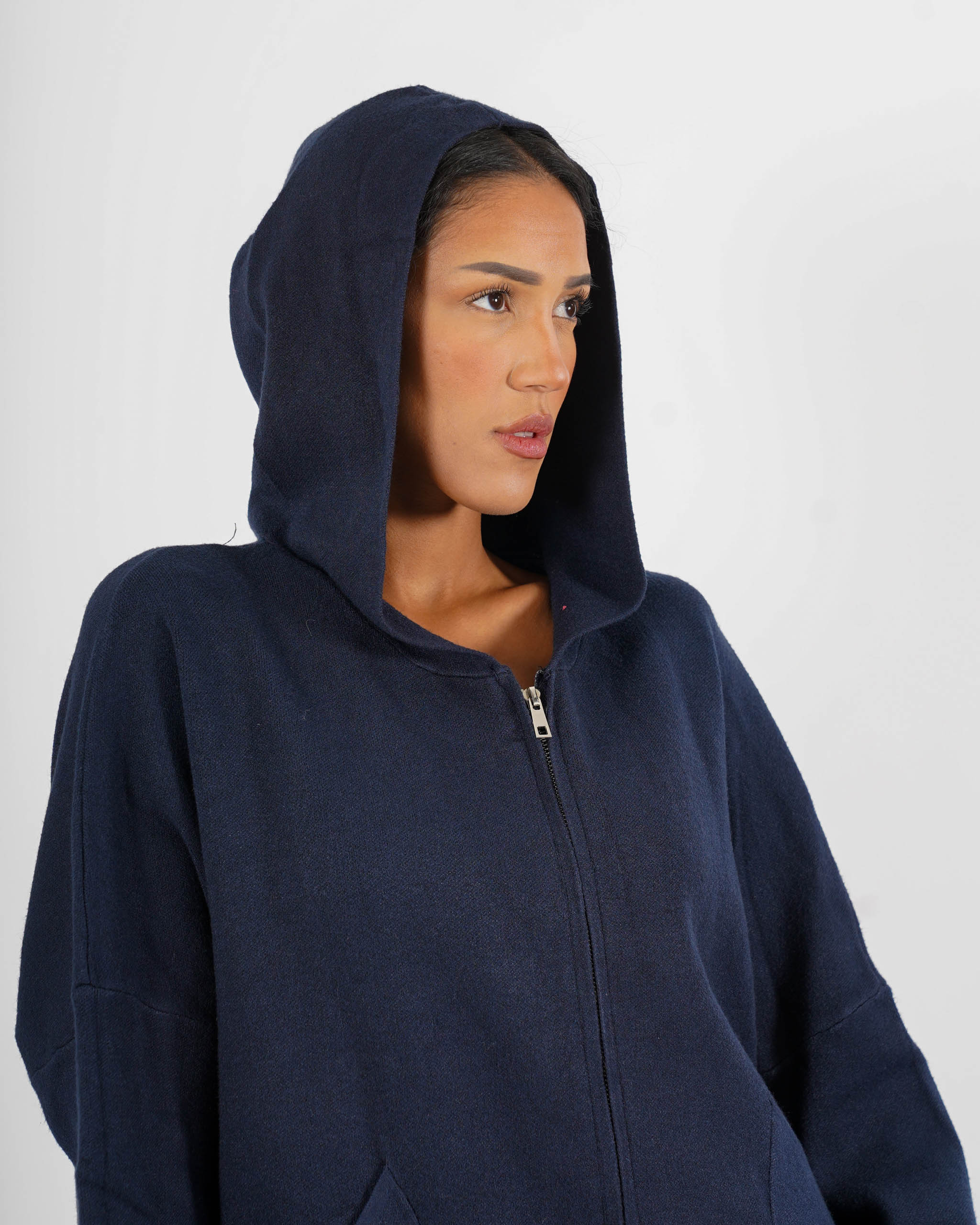 Maglia con zip e cappuccio - Domizzi