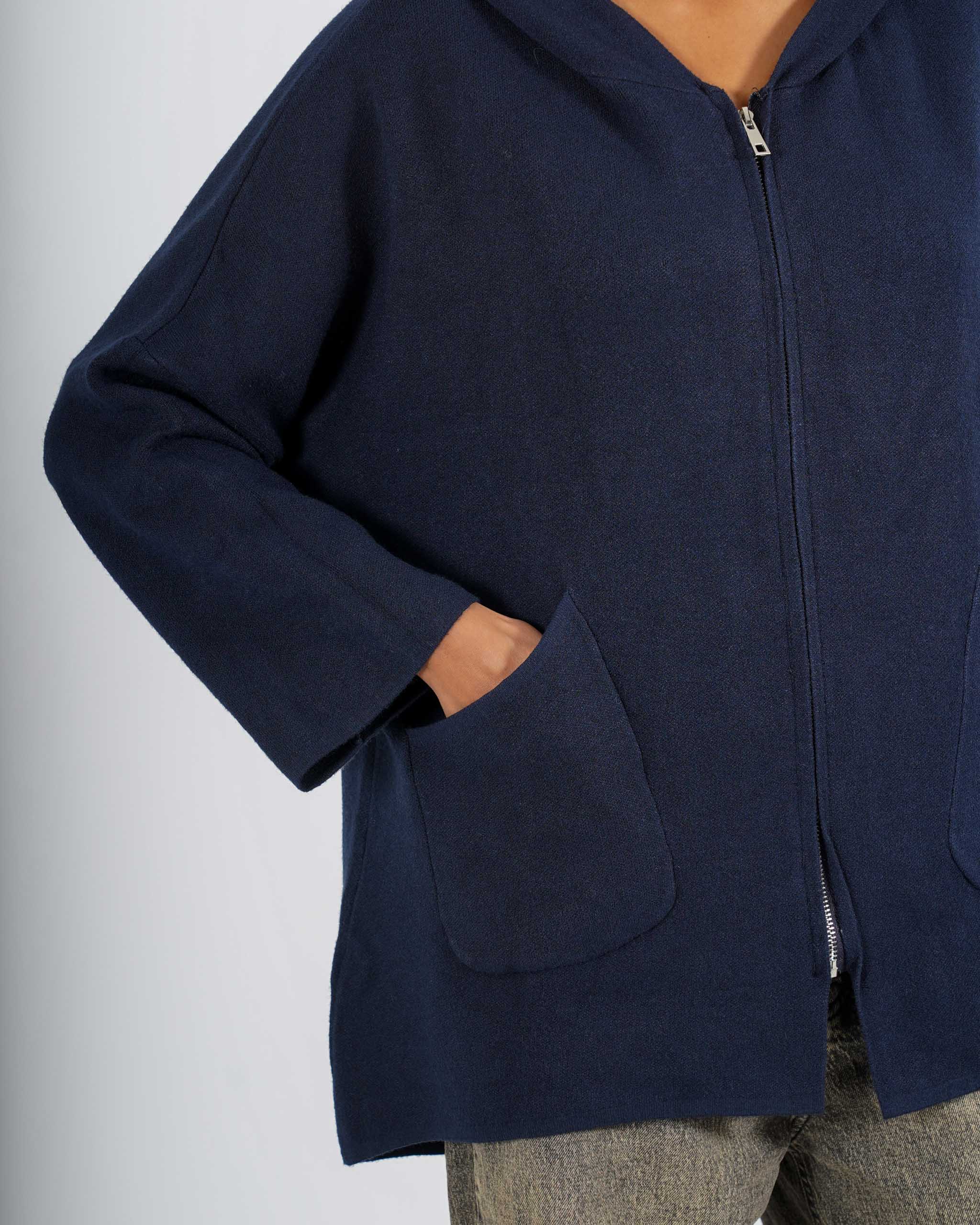 Maglia con zip e cappuccio - Domizzi