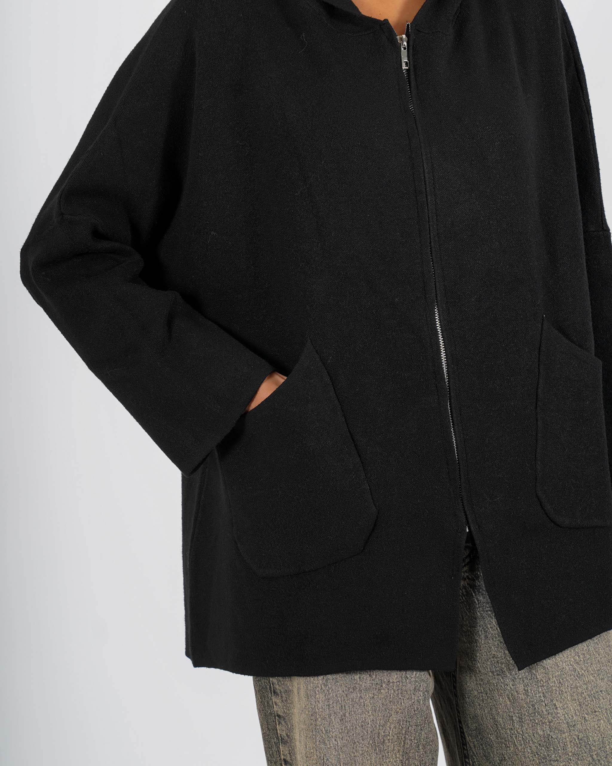 Maglia con zip e cappuccio - Domizzi