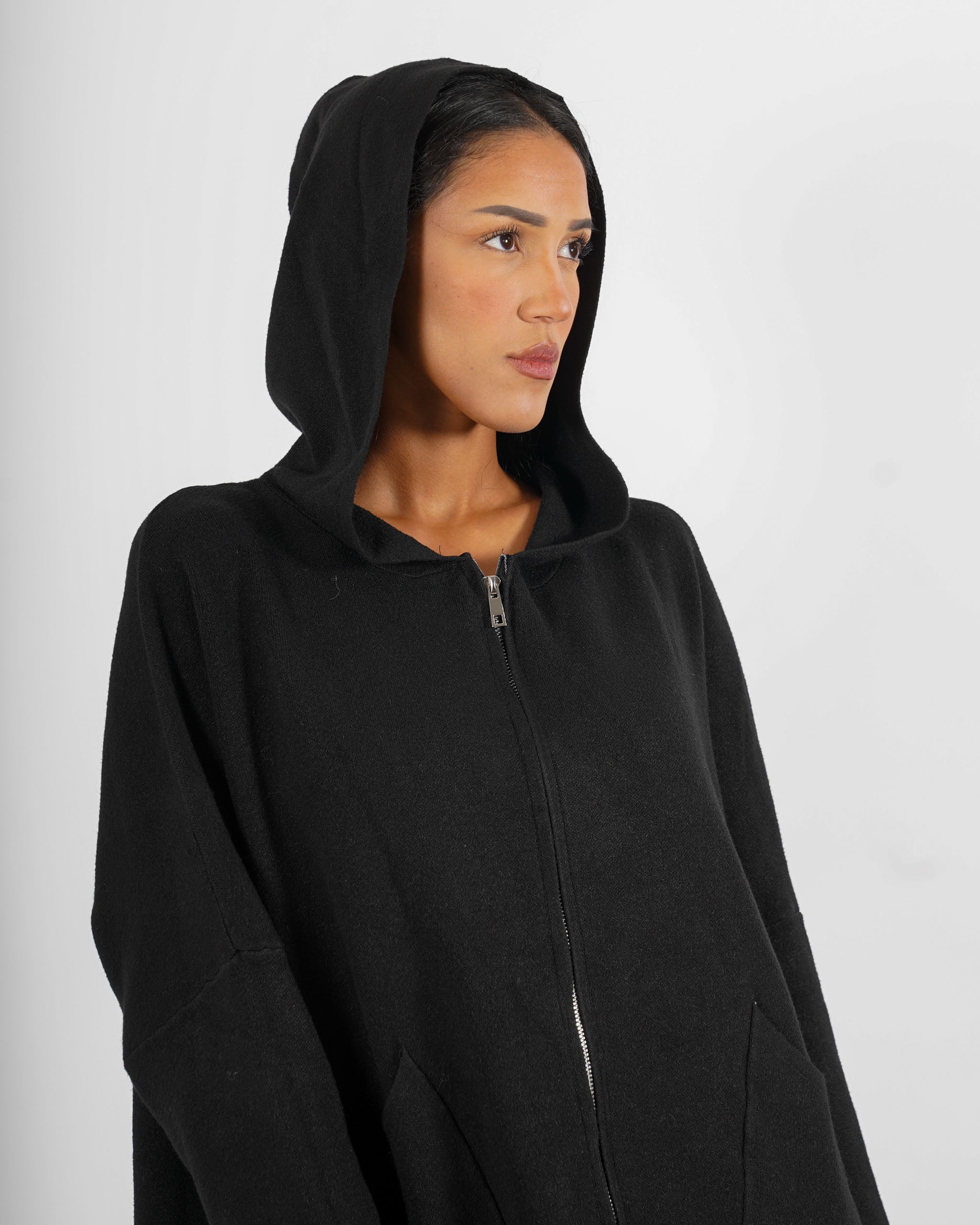 Maglia con zip e cappuccio - Domizzi