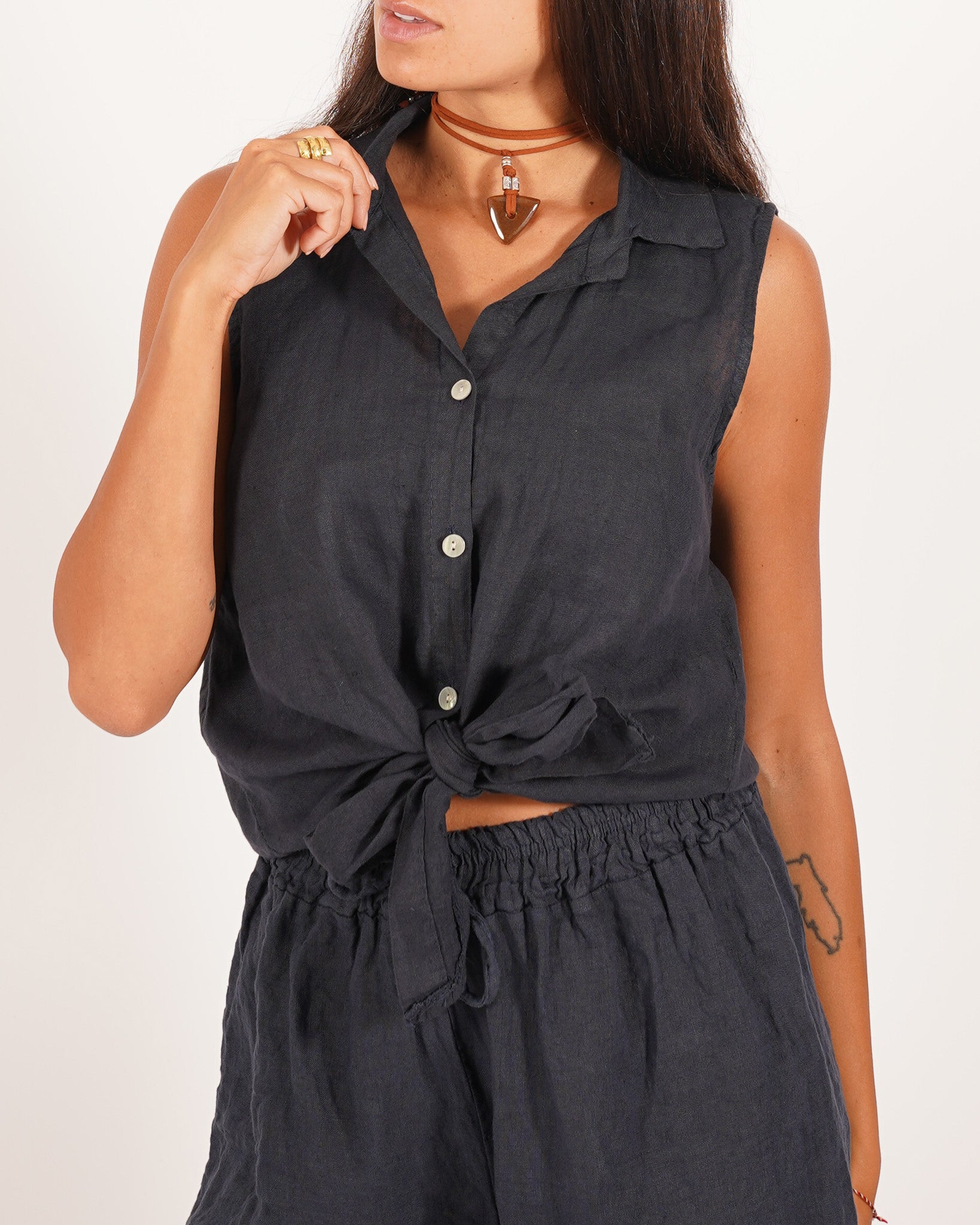 Coordinato camicia con nodo e bermuda - Maldera