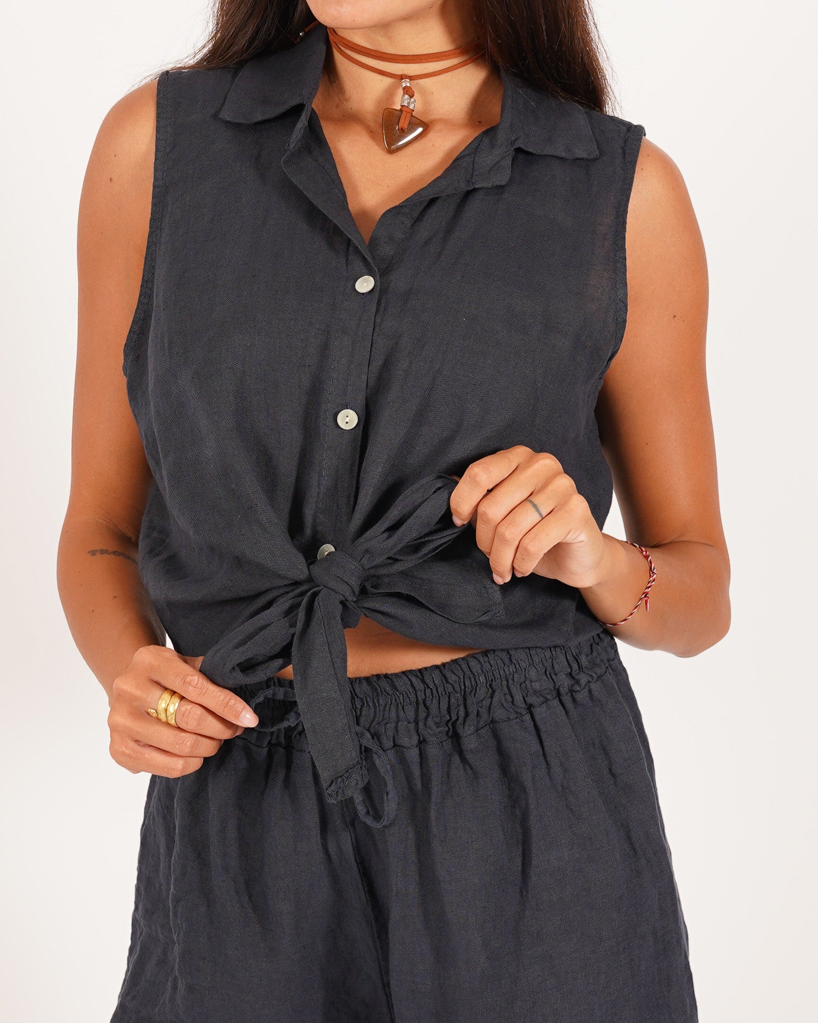 Coordinato camicia con nodo e bermuda - Maldera