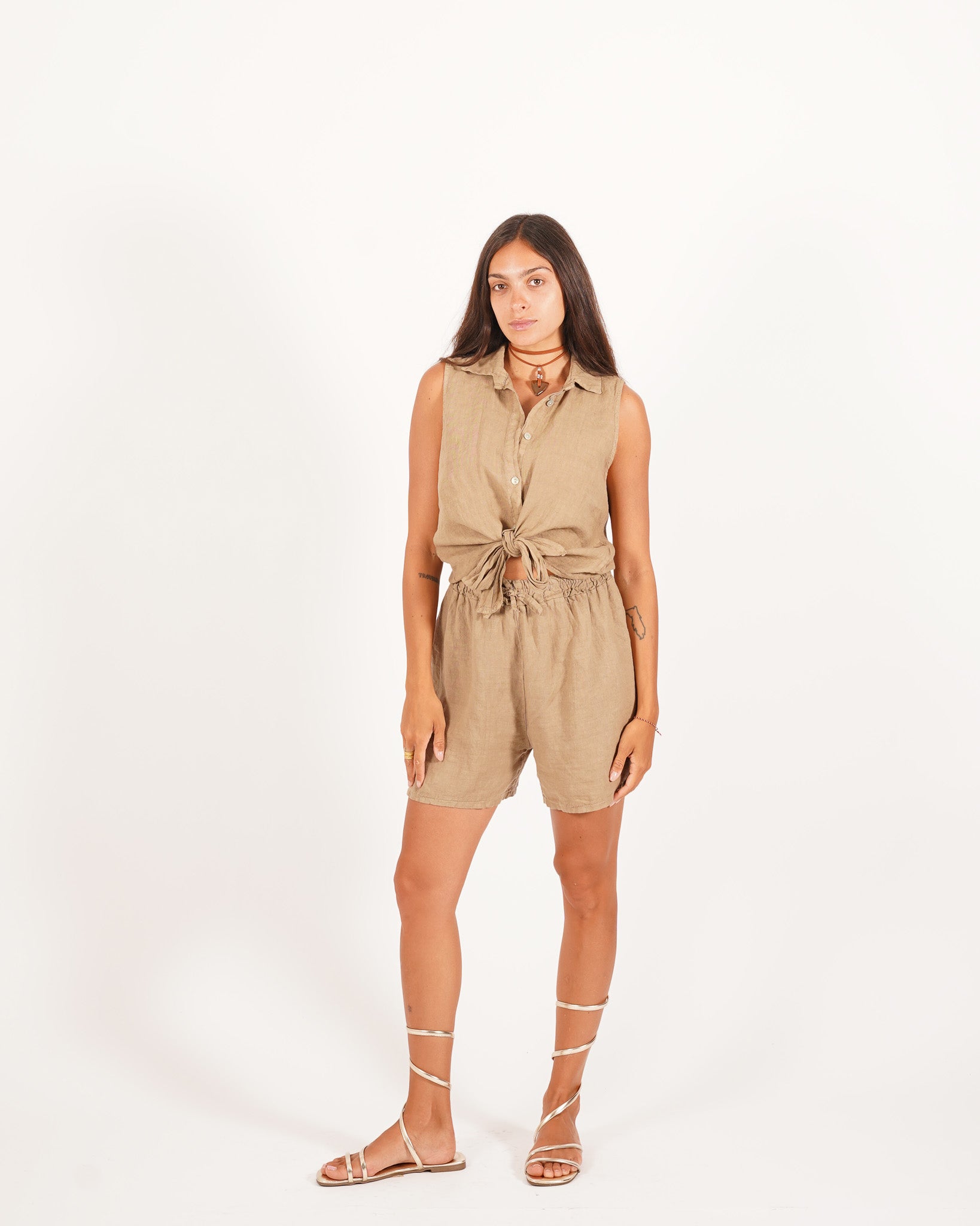 Coordinato camicia con nodo e bermuda - Maldera