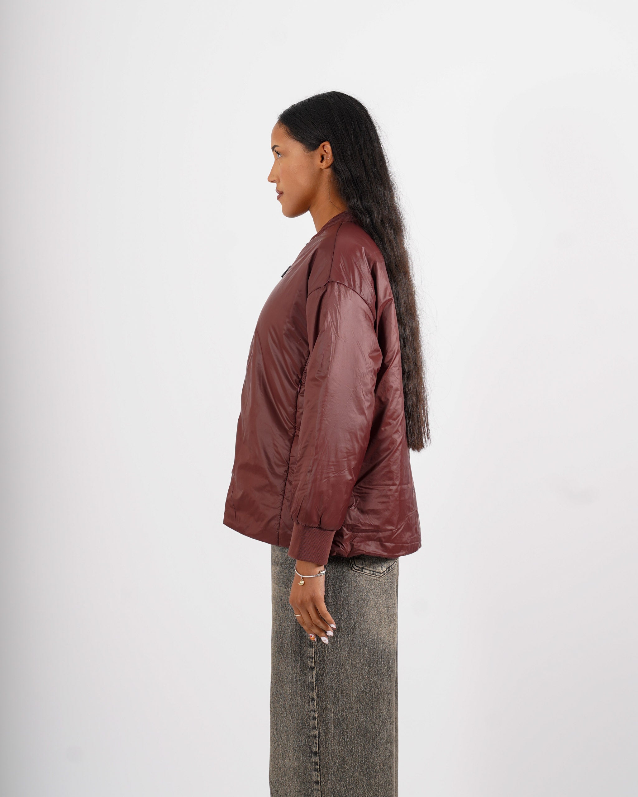 Bomber liscio con zip - Albina