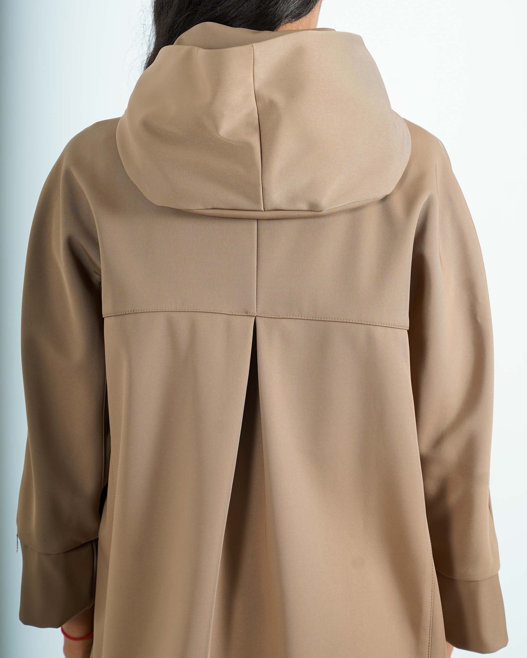 Giubbino in nylon con cappuccio e zip - Casarano