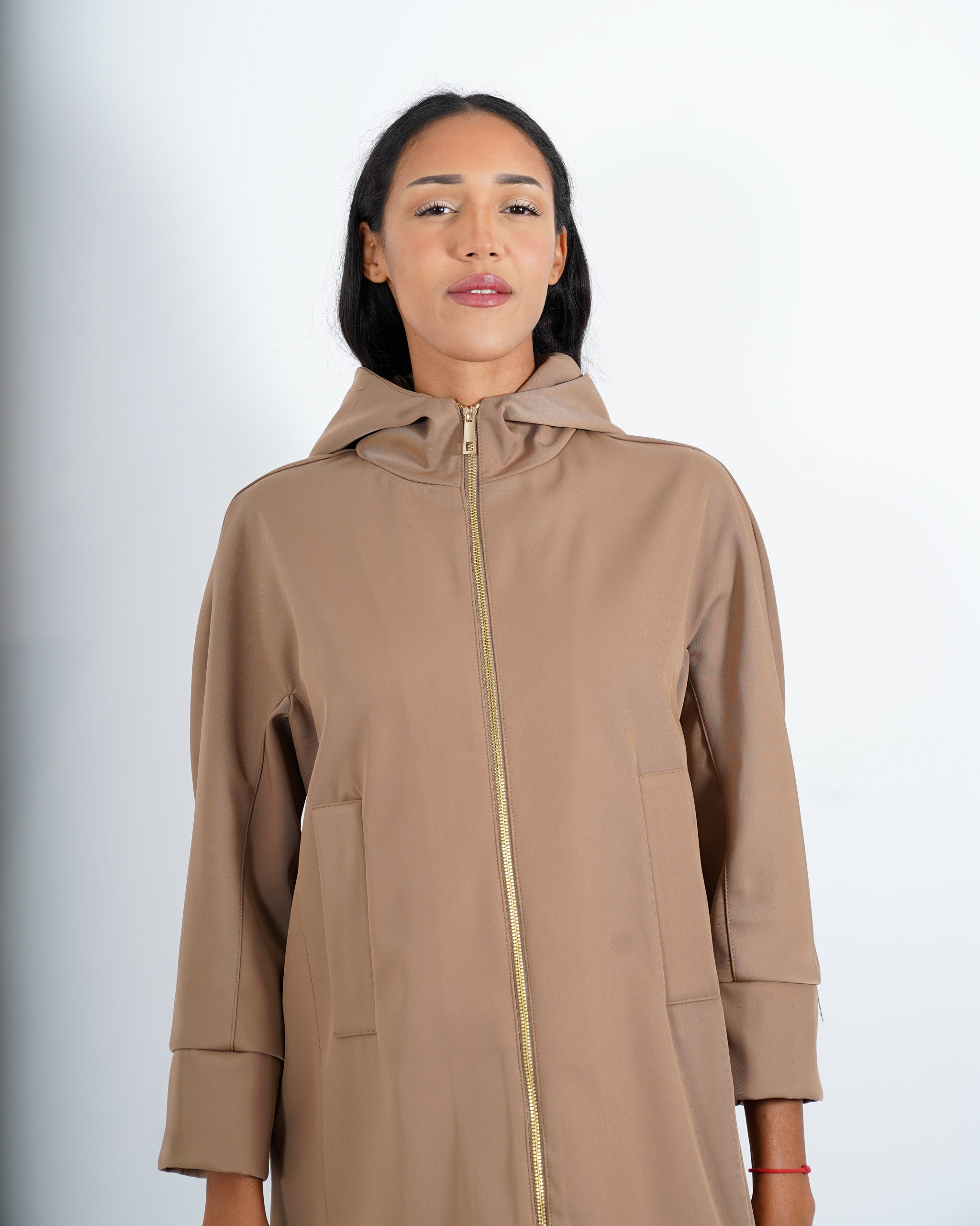 Giubbino in nylon con cappuccio e zip - Casarano