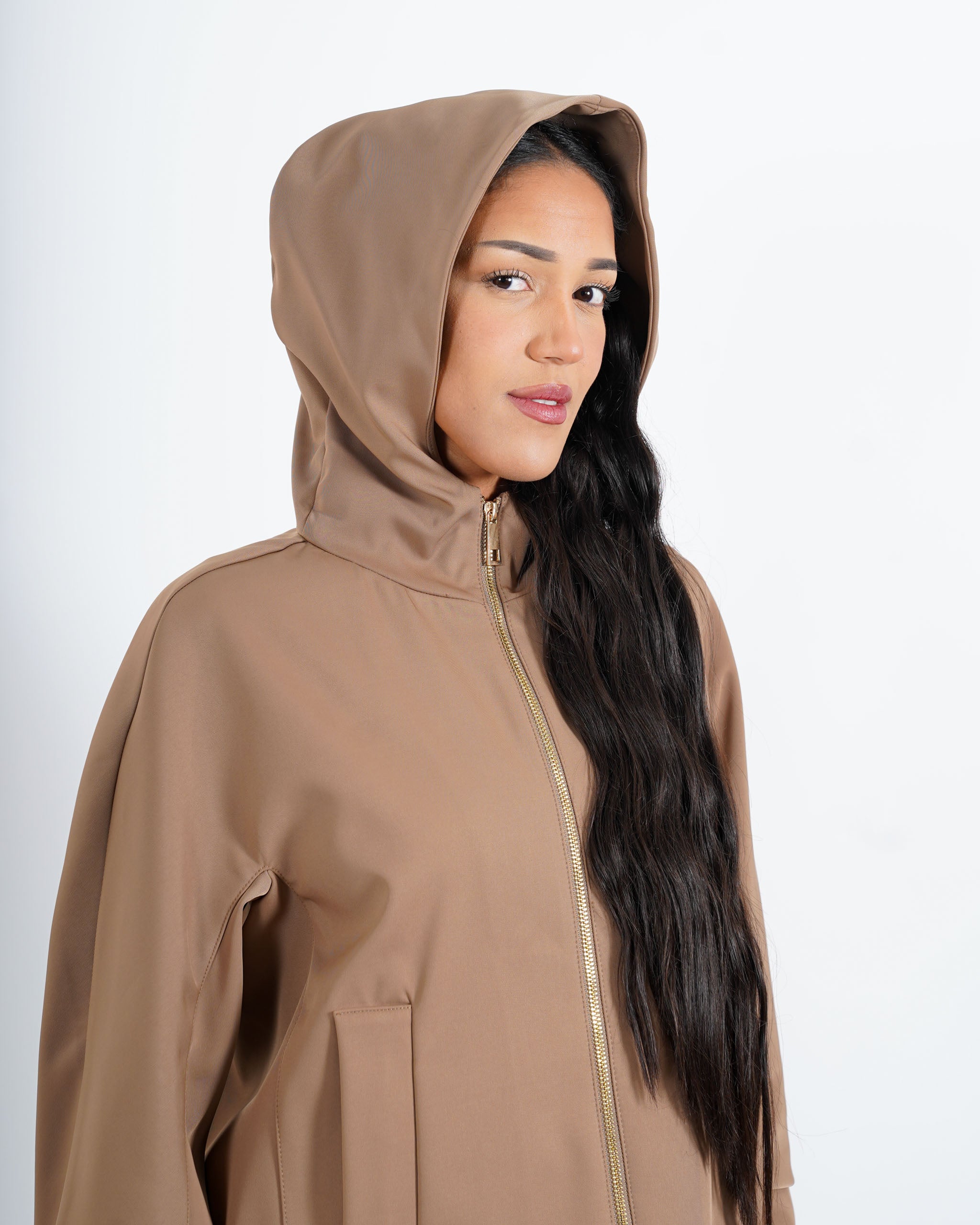 Giubbino in nylon con cappuccio e zip - Casarano