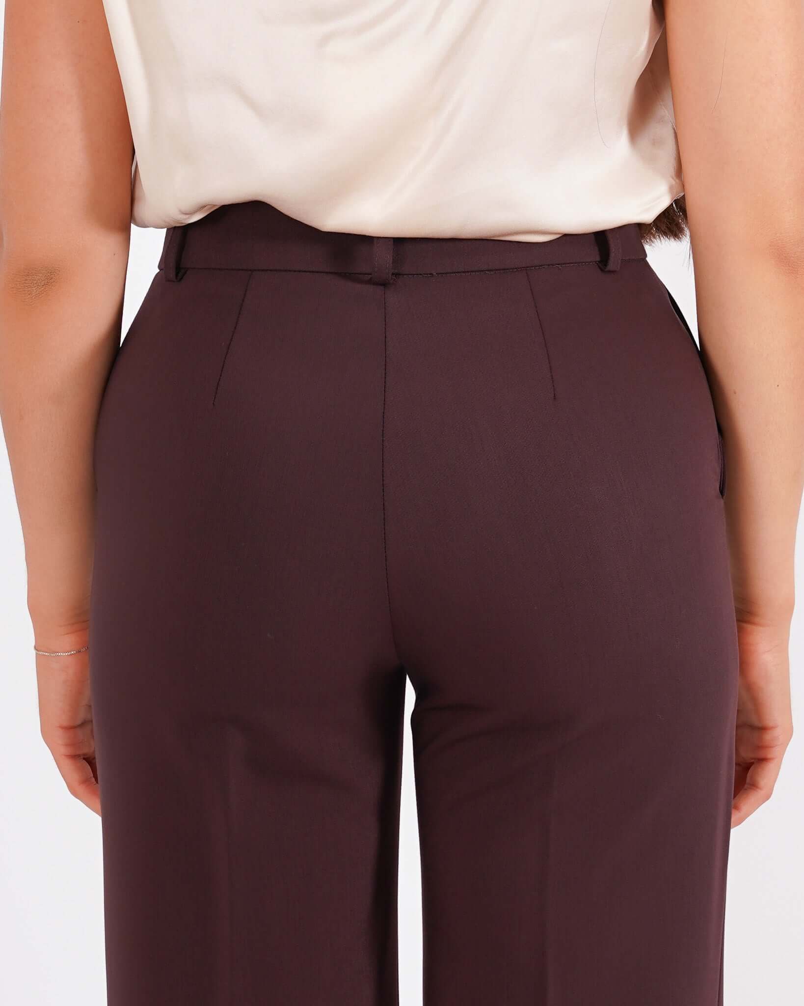 Pantaloni palazzo a vita alta in tessuto tecnico - Roberts