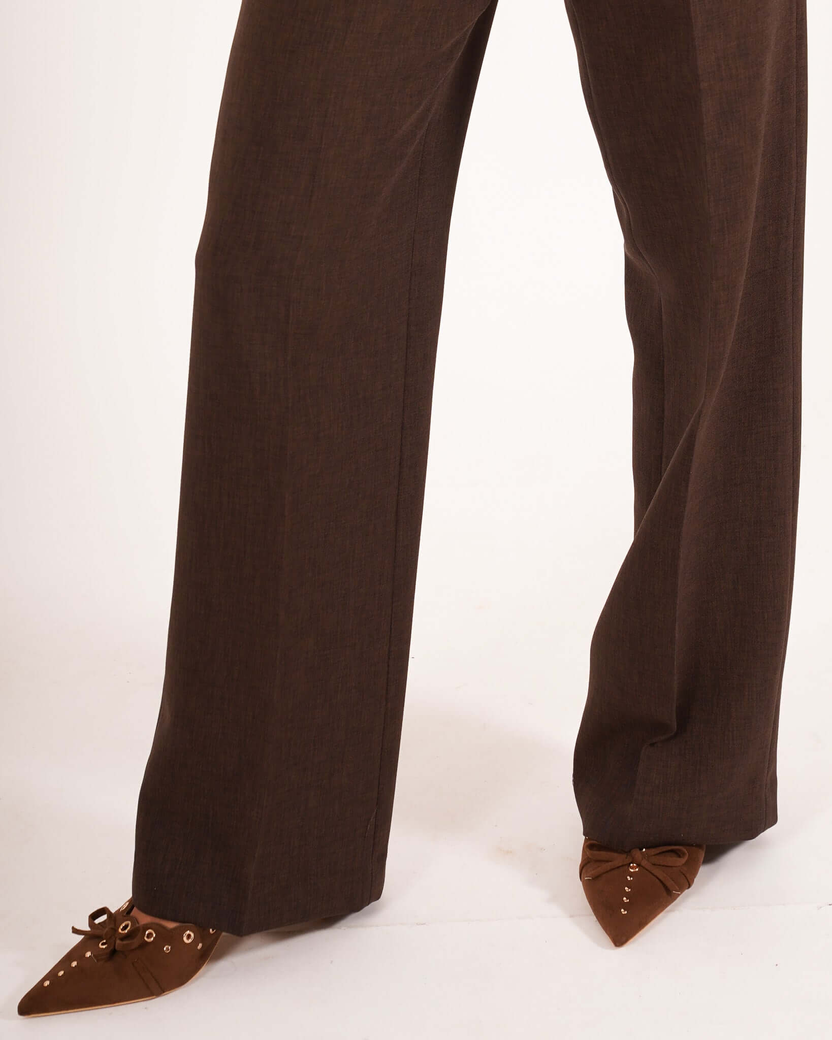 Pantaloni palazzo a vita alta in ecofibra – Giovanna