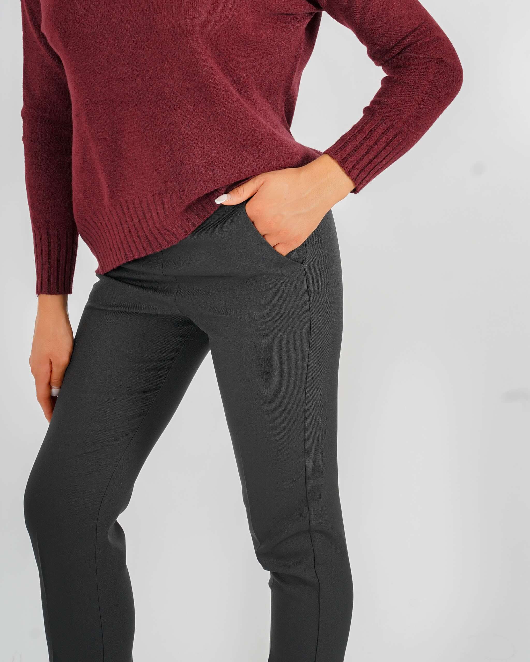 Pantaloni slim fit in tessuto diagonale - Judas