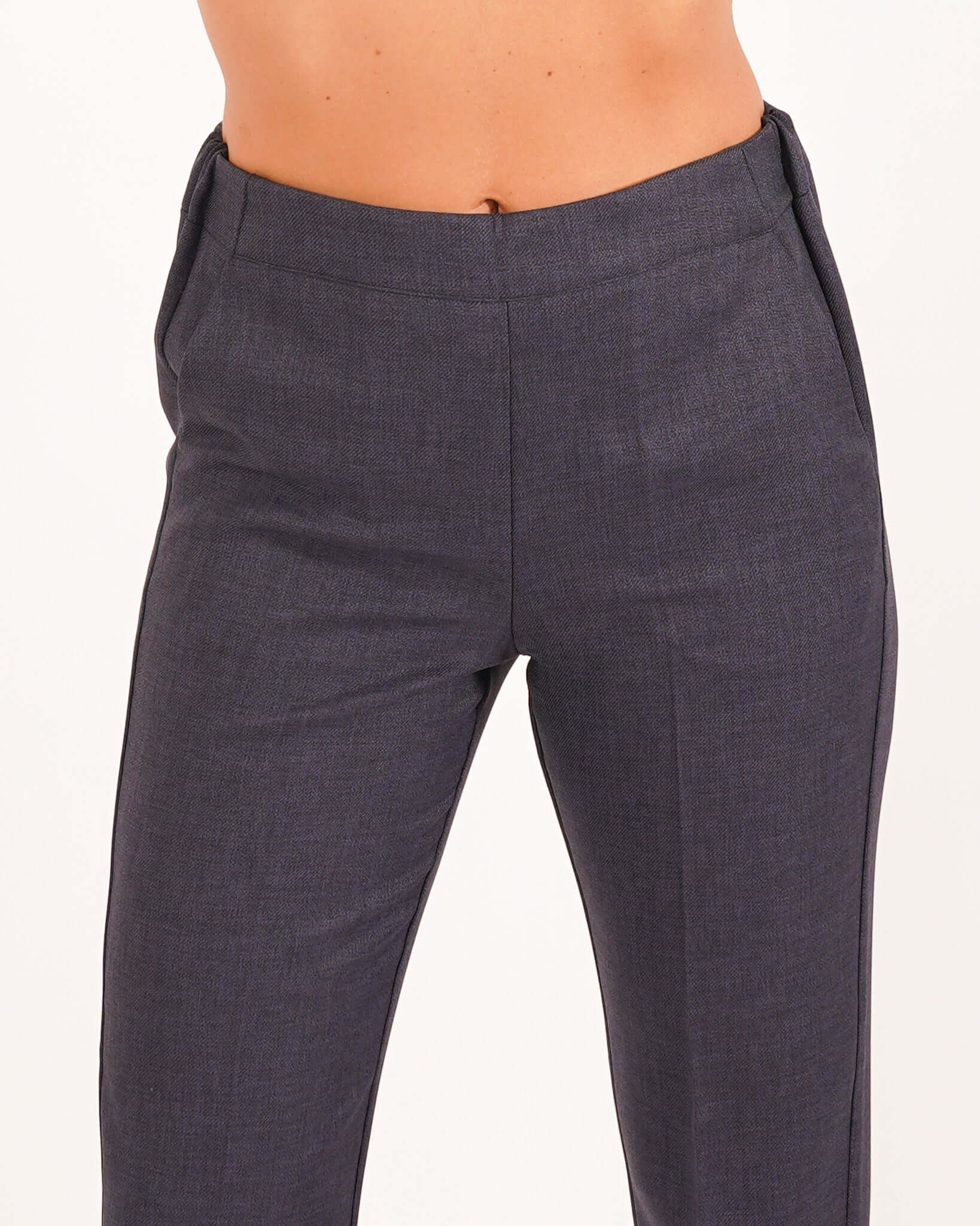 Pantaloni slim fit in tessuto diagonale - Judas