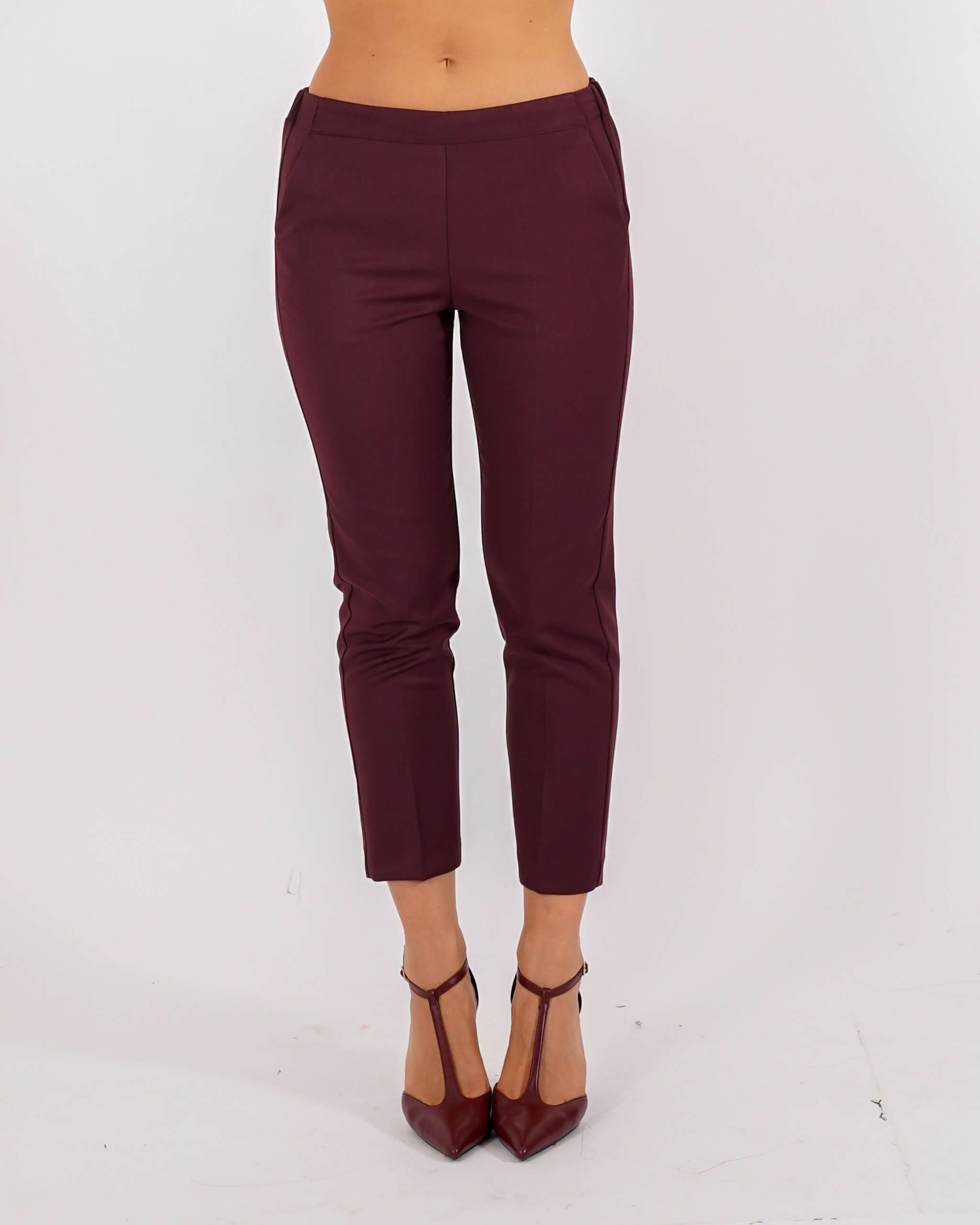 Pantaloni slim fit in tessuto diagonale - Judas