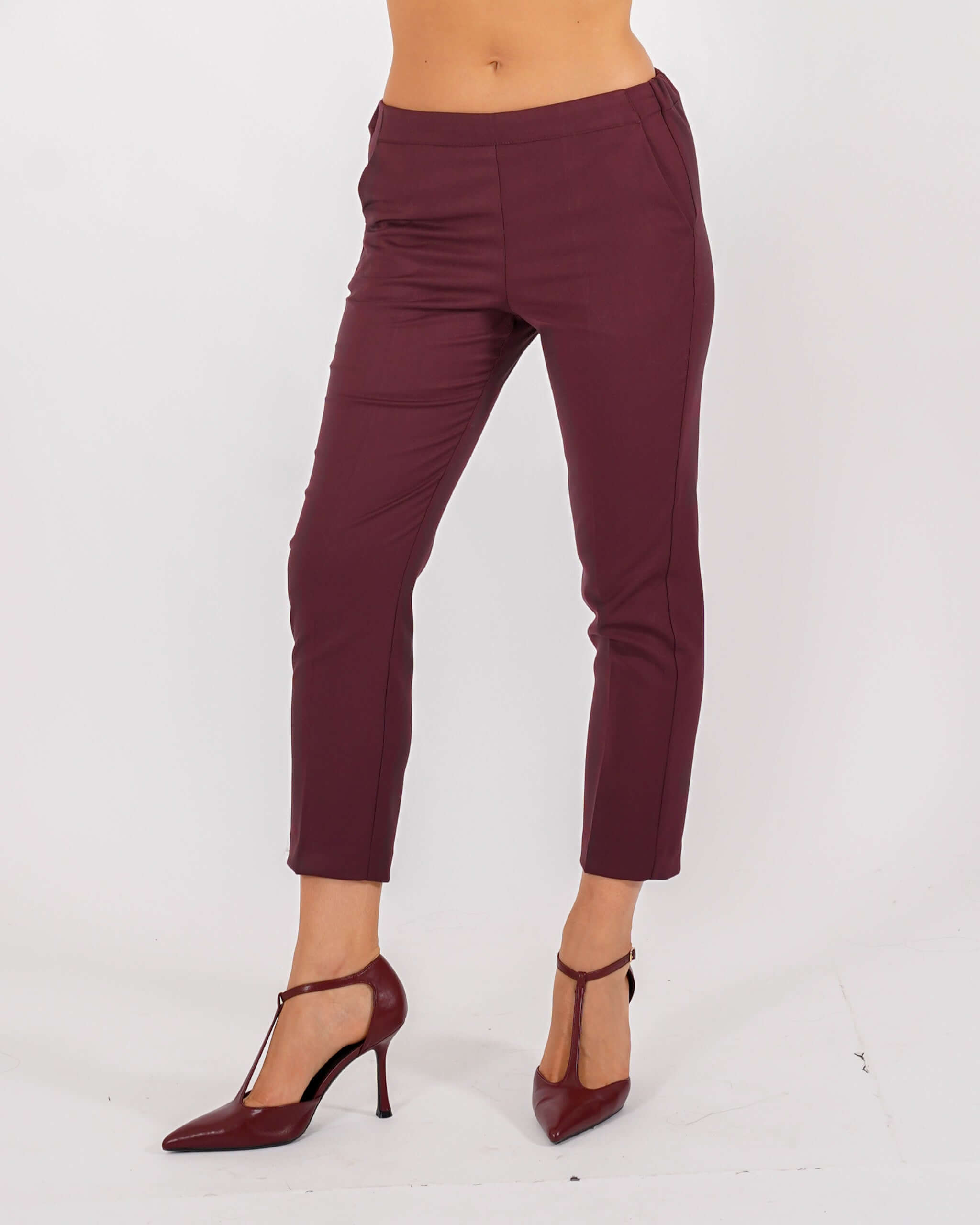 Pantaloni slim fit in tessuto diagonale - Judas