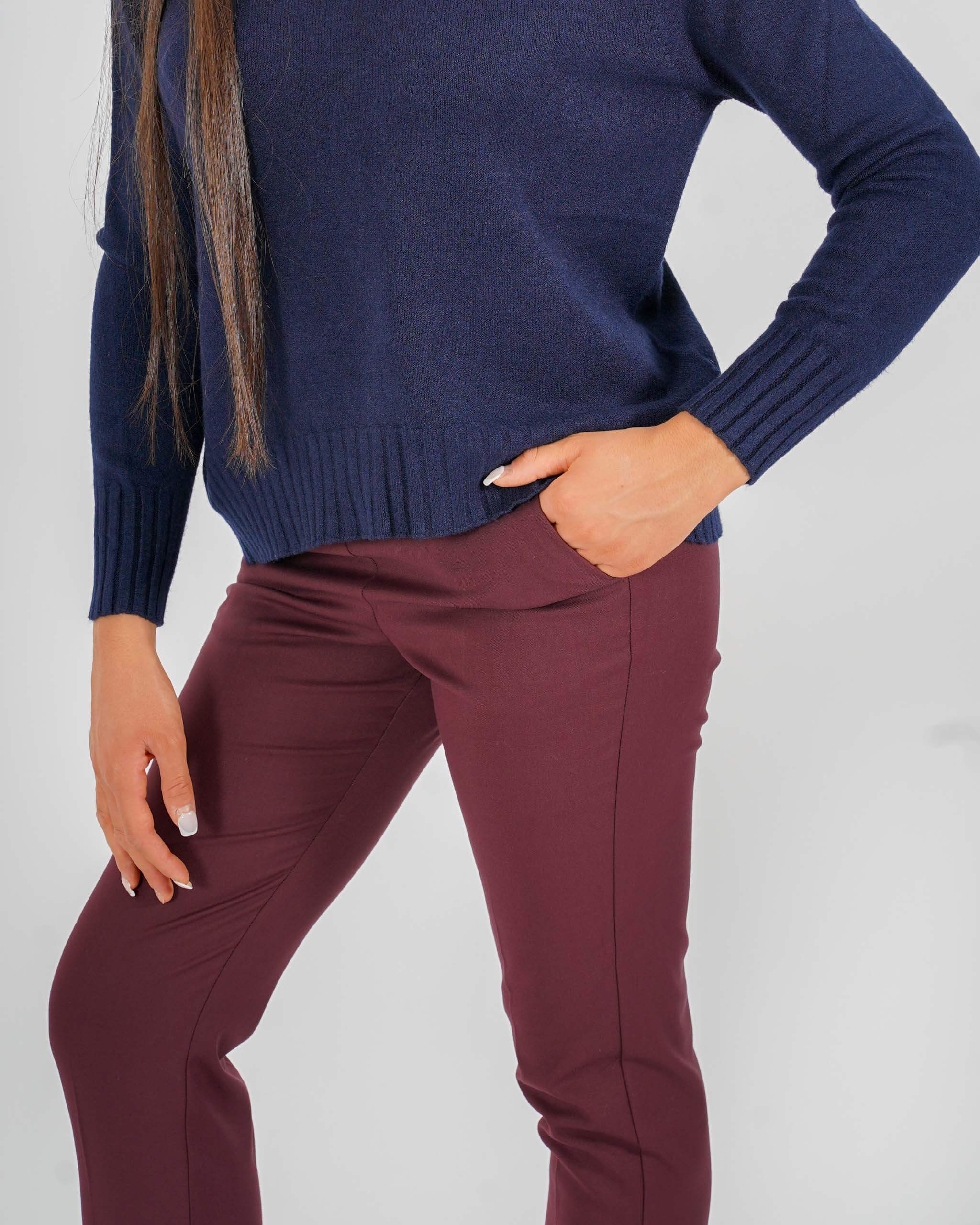 Pantaloni slim fit in tessuto diagonale - Judas