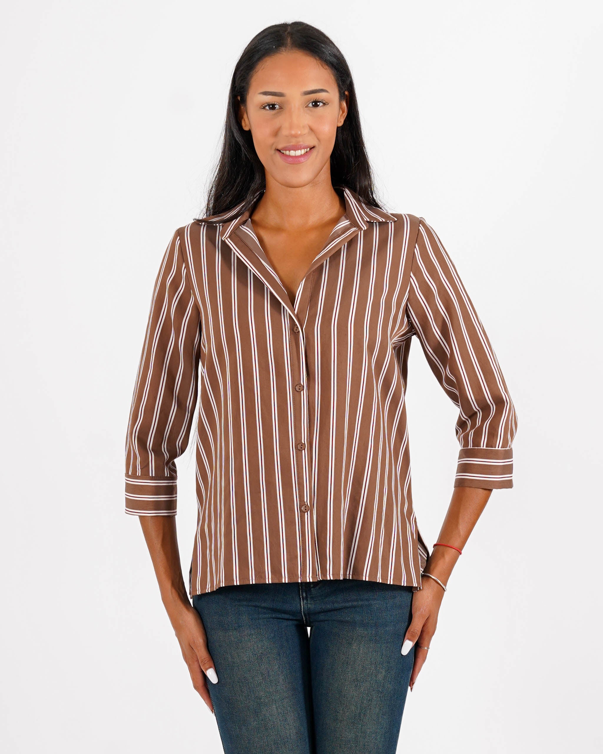 Camicia slim fit in cotone - Vorbek