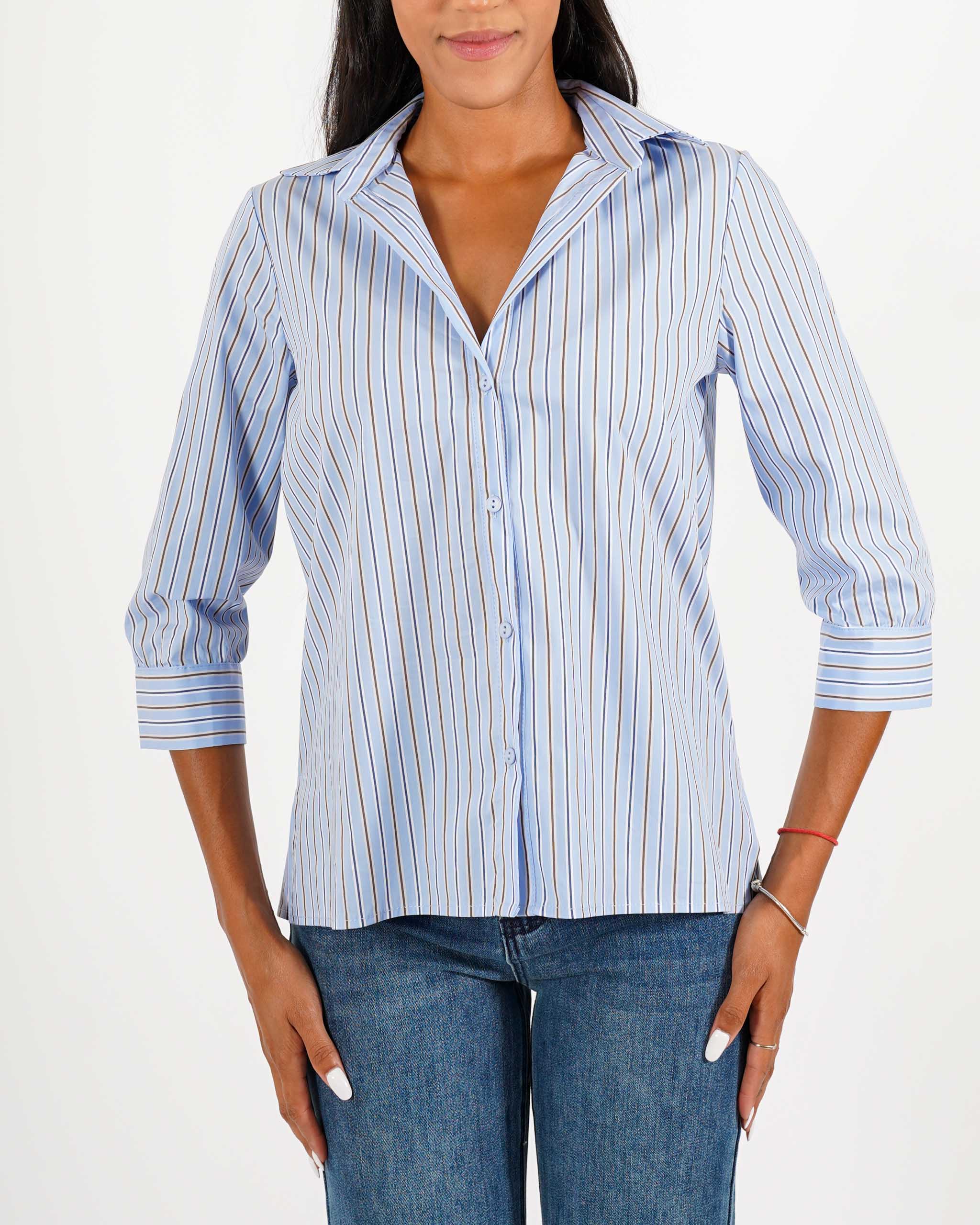 Camicia slim fit in cotone - Vorbek