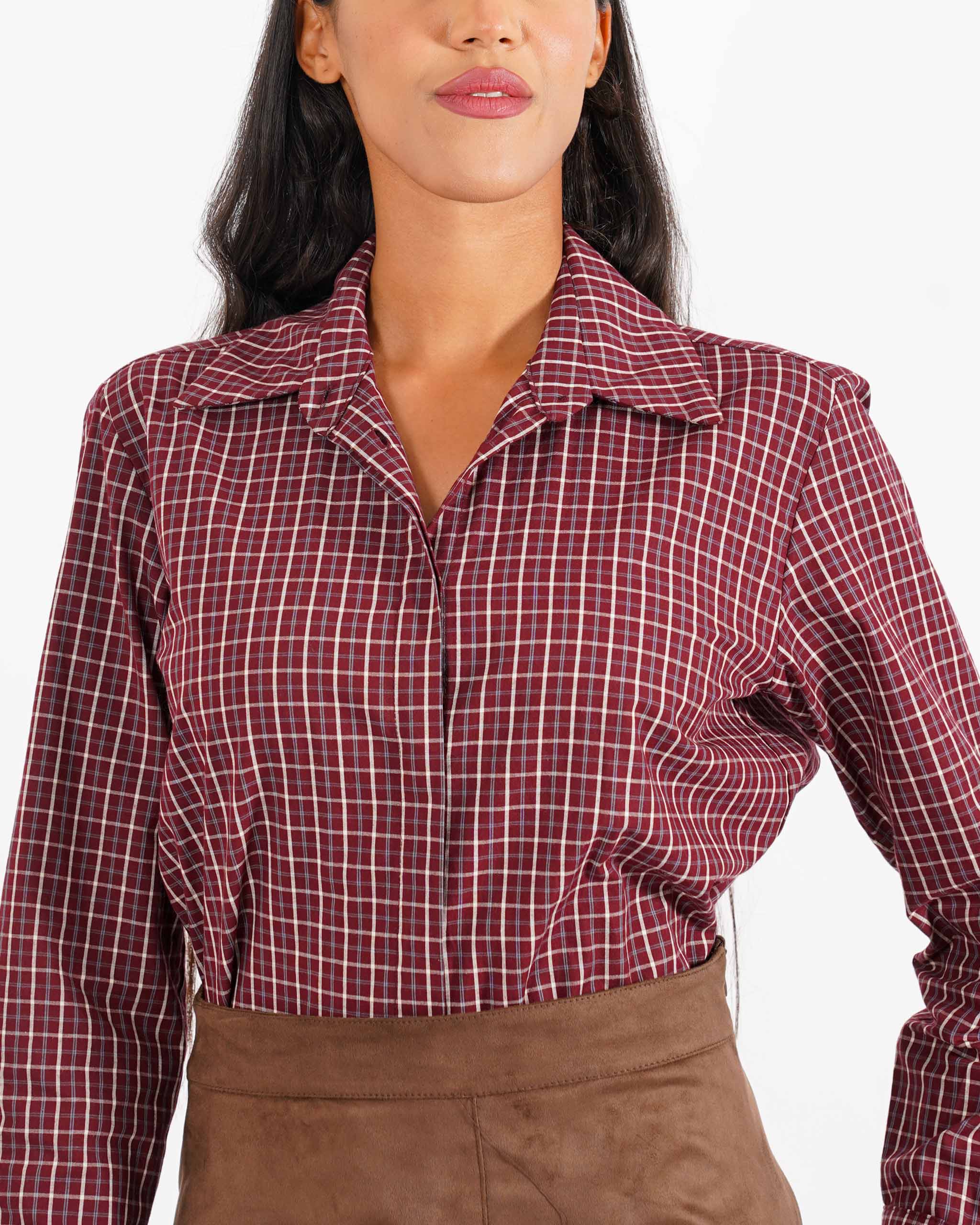 Camicia rigata basic in cotone - Fulvia