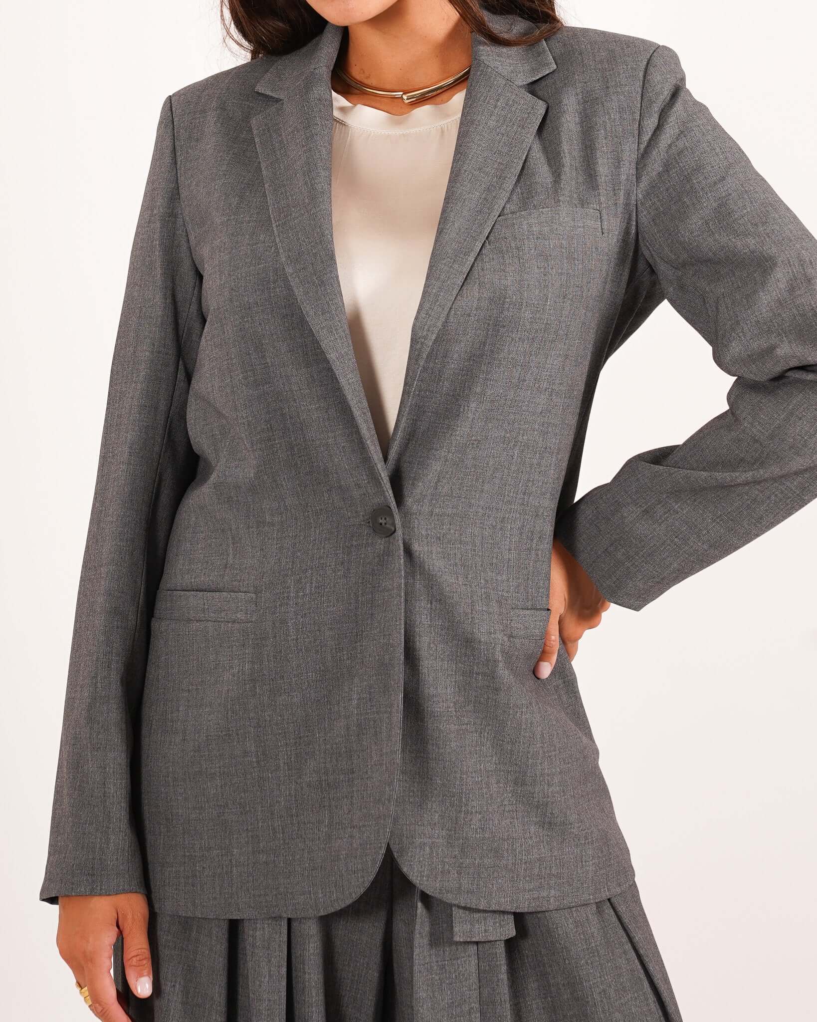 Giacca monopetto in mano gabardina stretch - Isernia