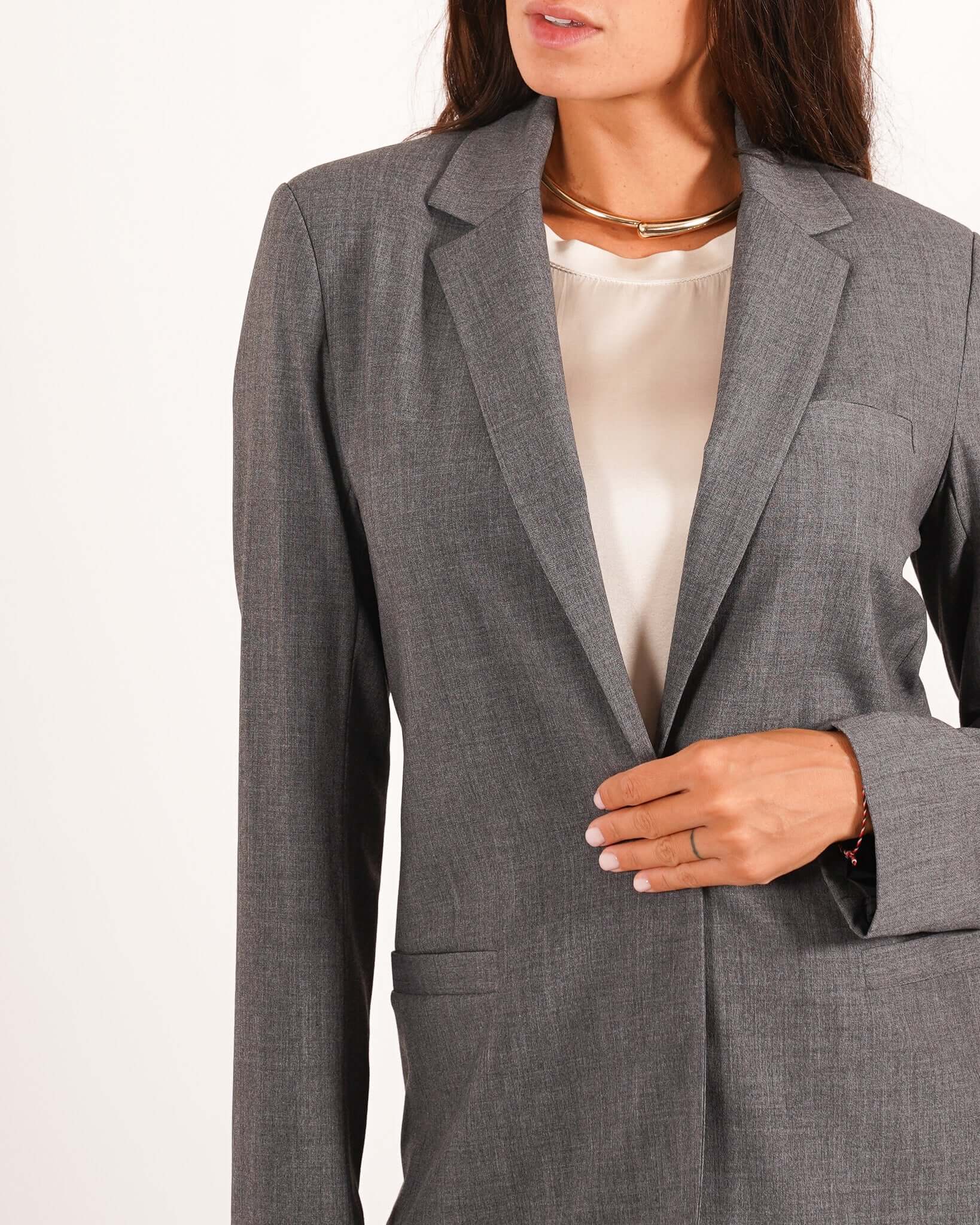 Giacca monopetto in mano gabardina stretch - Isernia
