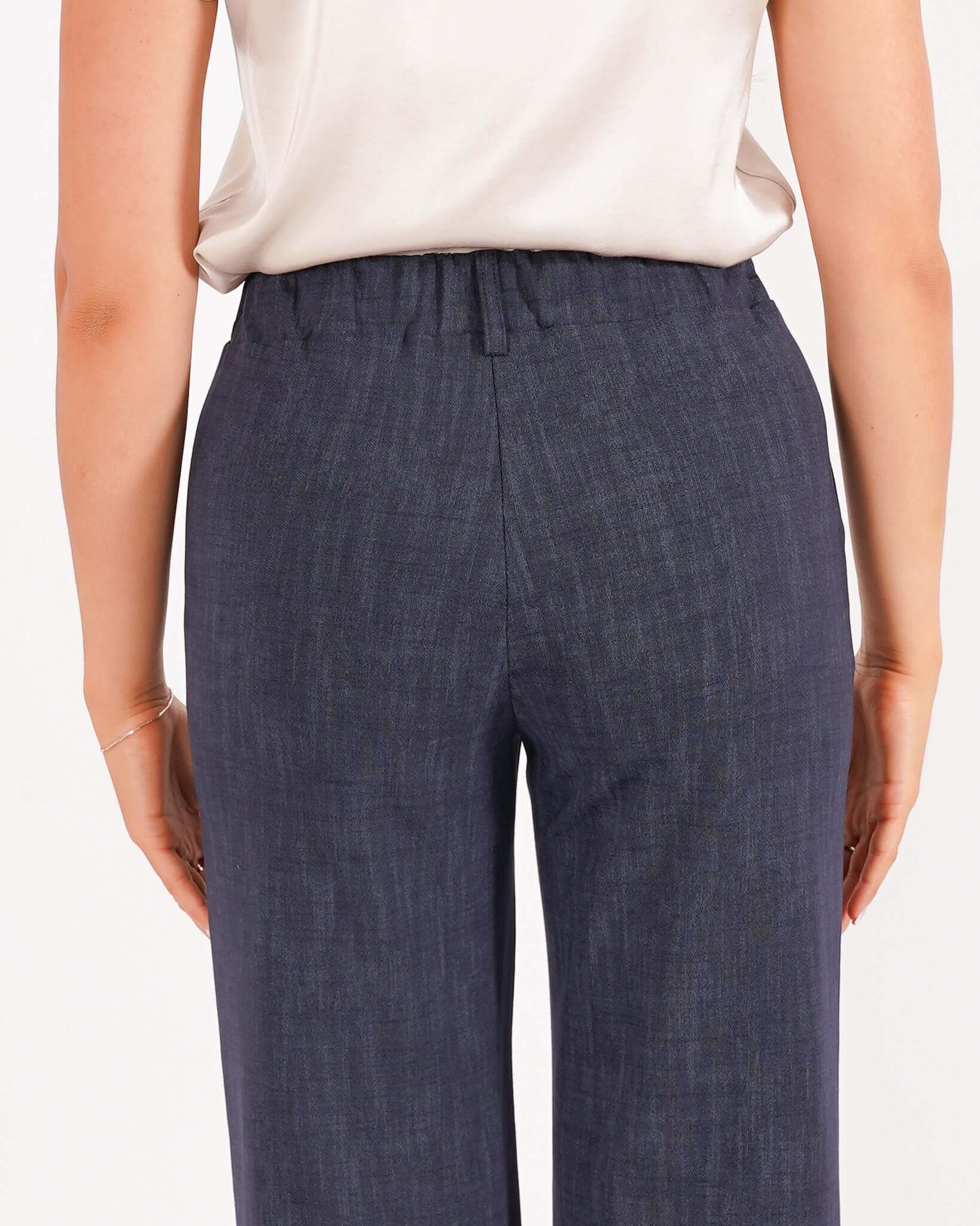Pantaloni gamba larga in denim - Talanga