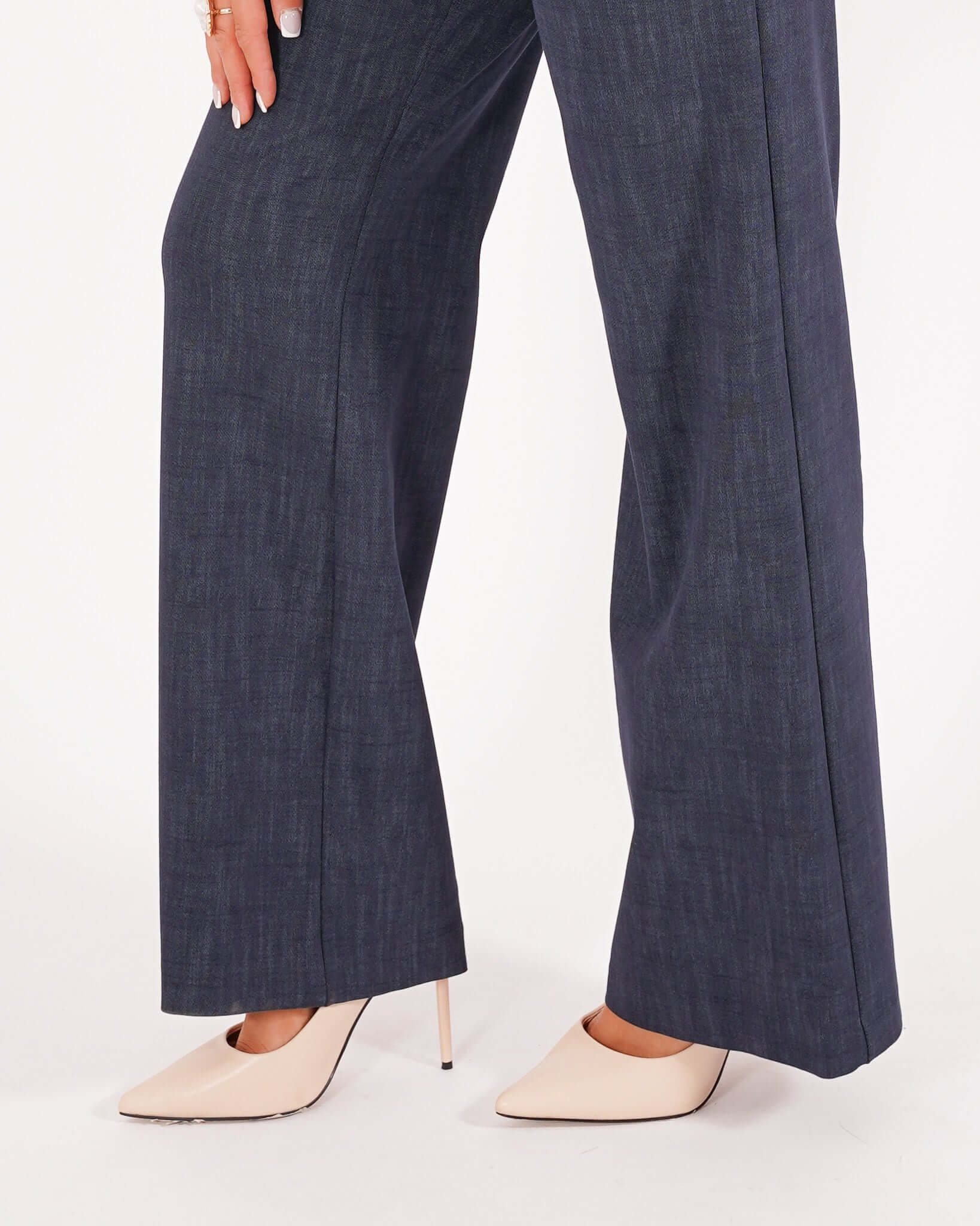 Pantaloni gamba larga in denim - Talanga