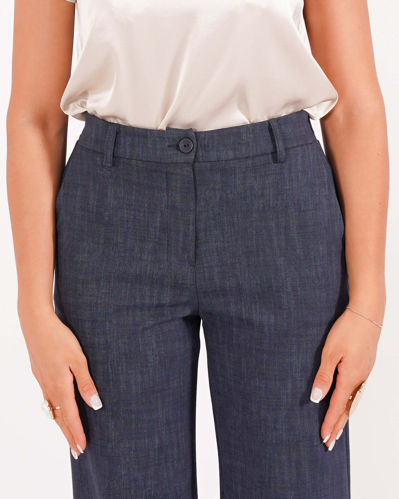 Pantaloni gamba larga in denim - Talanga