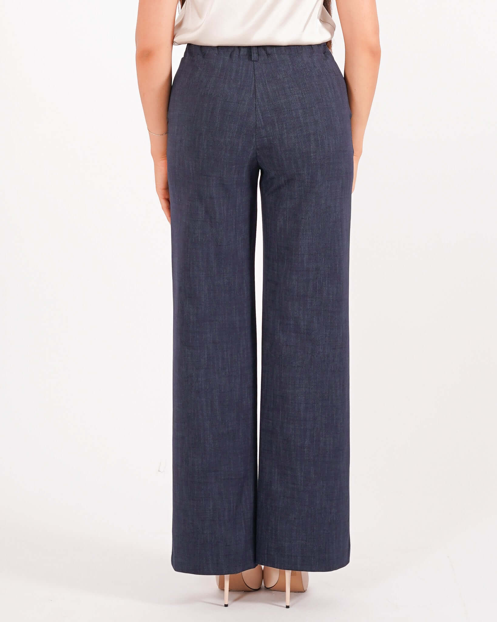 Pantaloni gamba larga in denim - Talanga