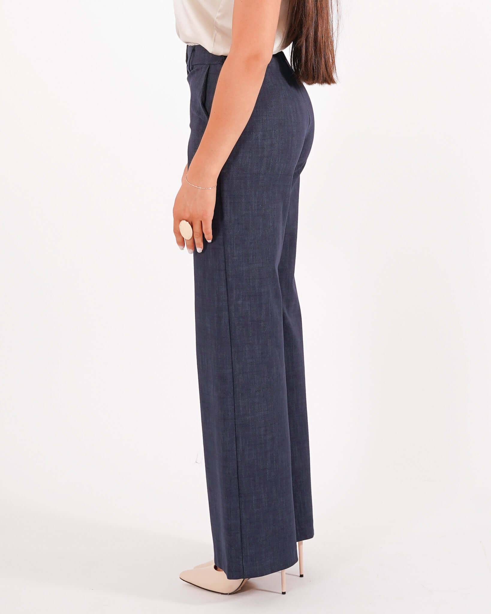 Pantaloni gamba larga in denim - Talanga