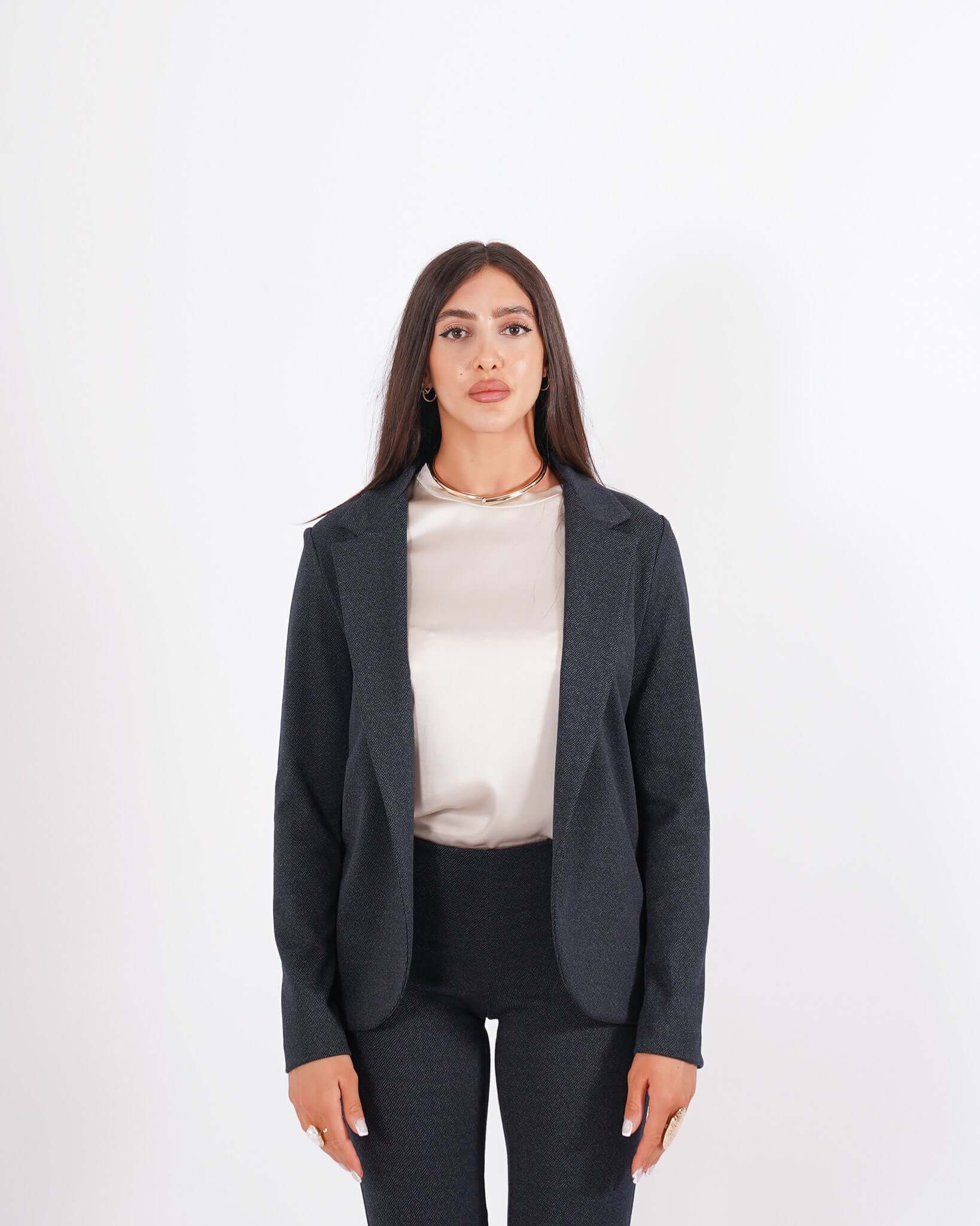 Giacca aperta slim fit in punto stoffa - Willis