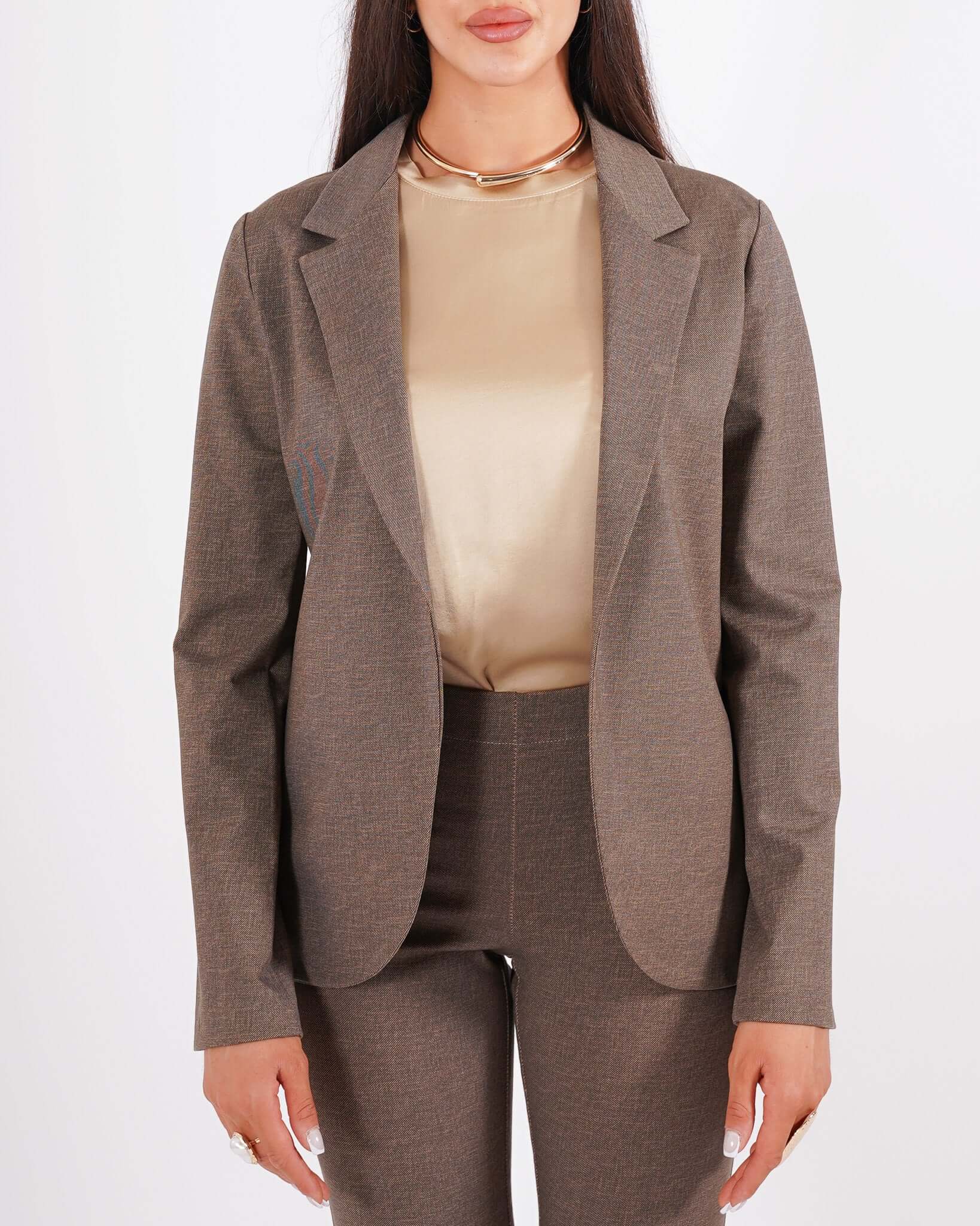 Giacca aperta slim fit in punto stoffa - Willis