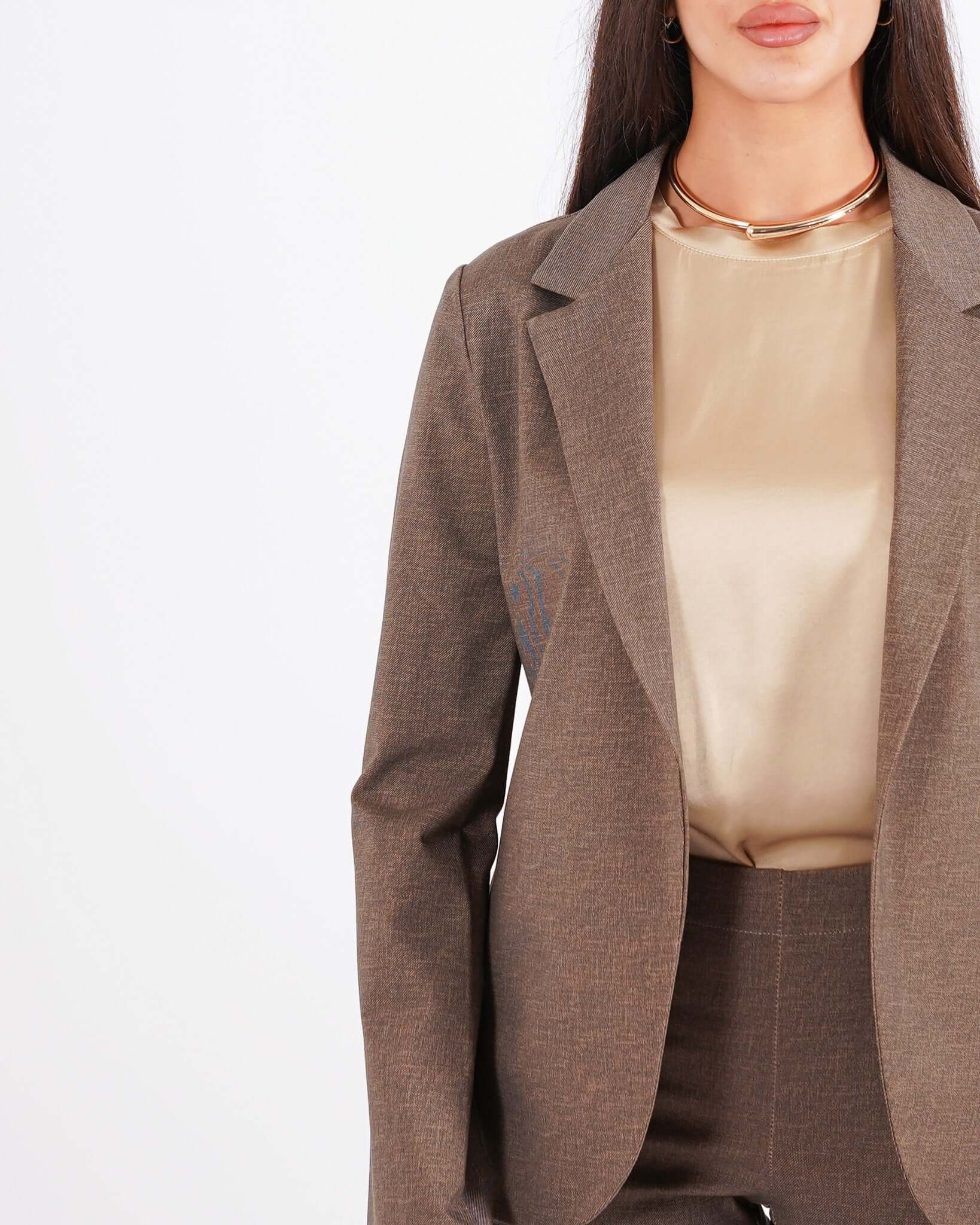 Giacca aperta slim fit in punto stoffa - Willis