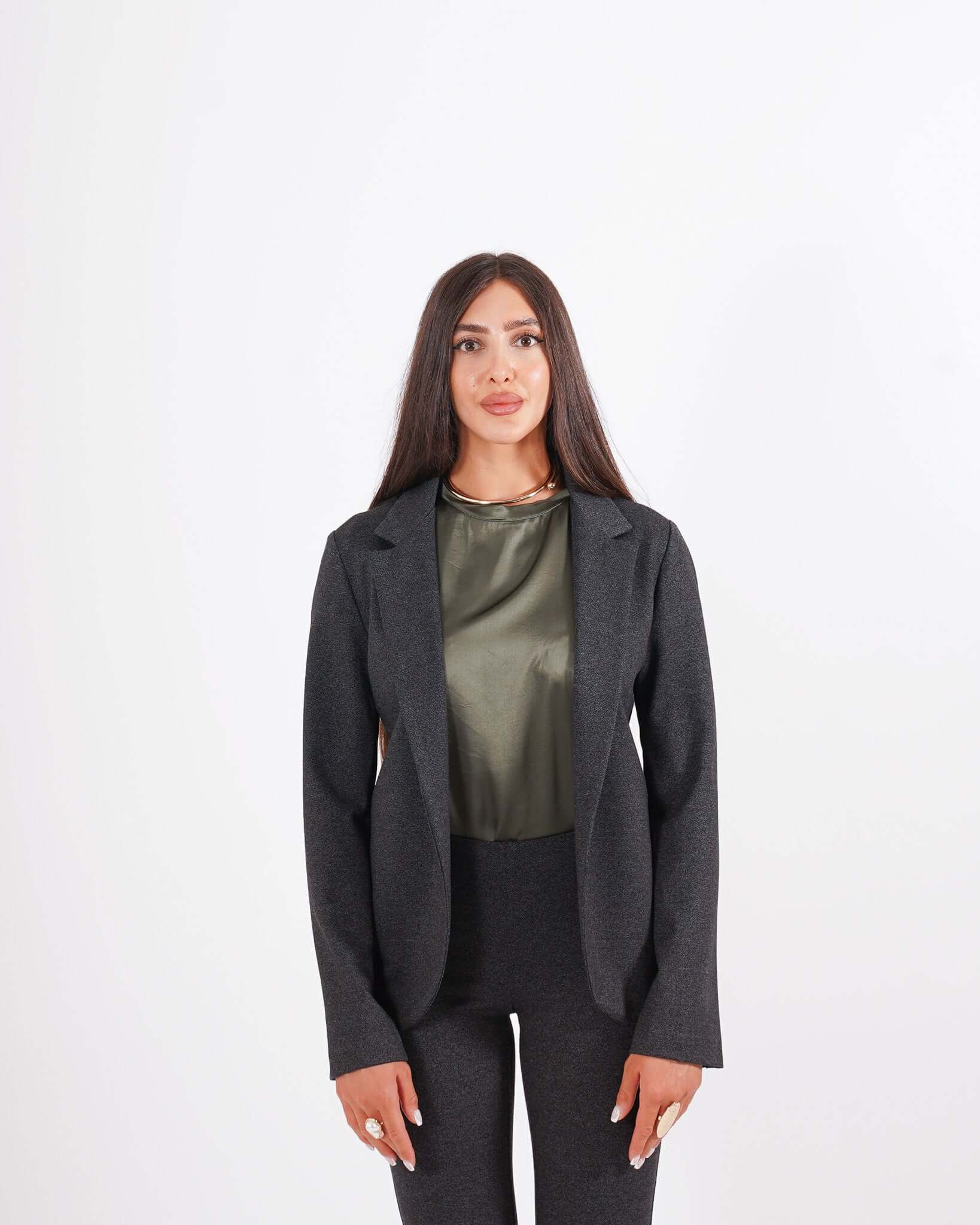Giacca aperta slim fit in punto stoffa - Willis