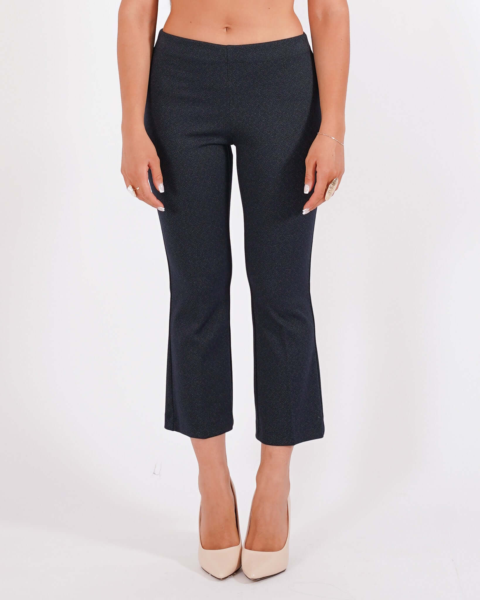 Pantaloni a trombetta in tessuto stretch - Taipei - Hope Fashion