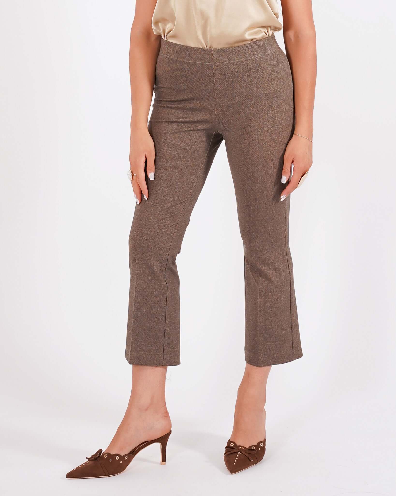 Pantaloni a trombetta in tessuto stretch - Taipei - Hope Fashion