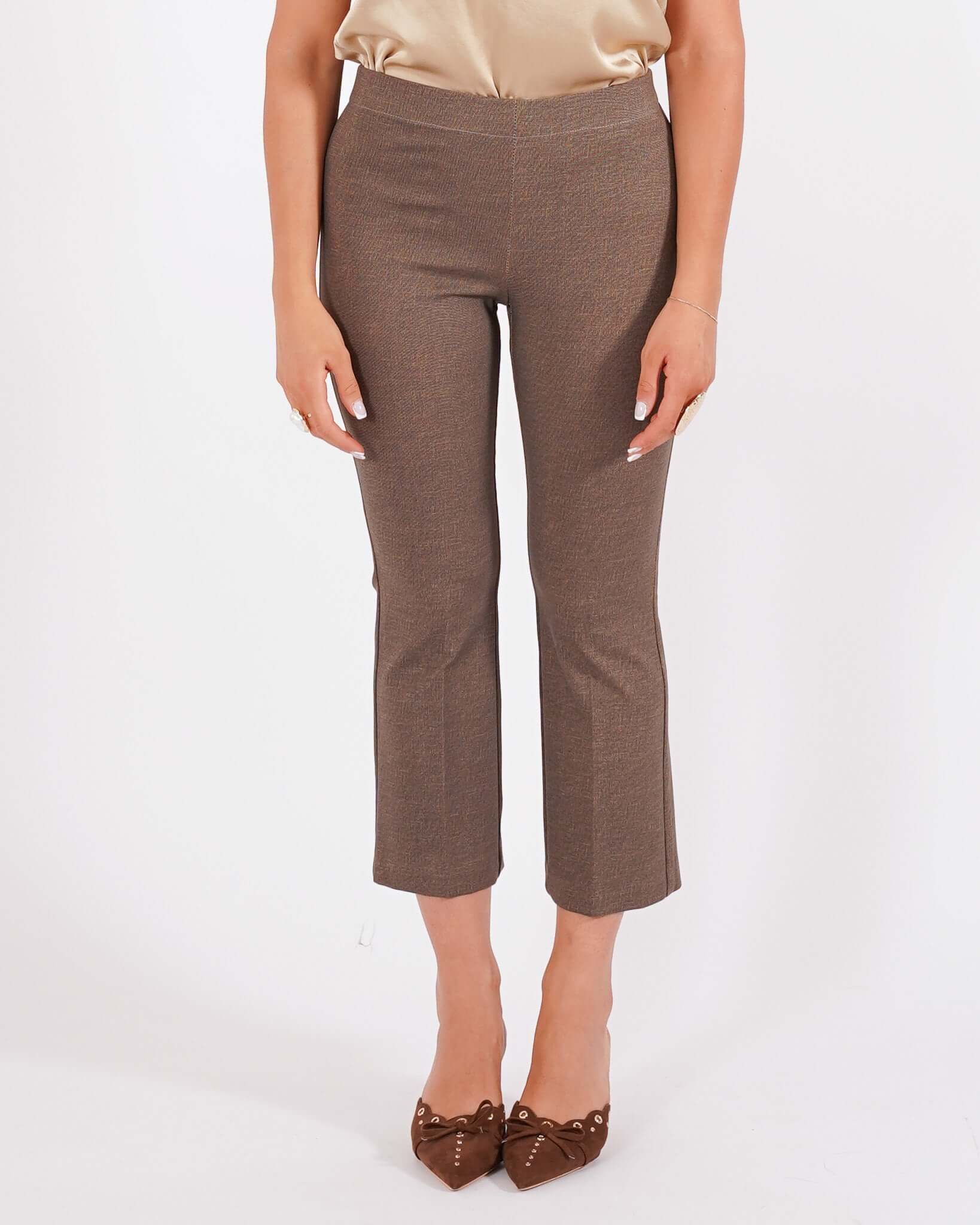 Pantaloni a trombetta in tessuto stretch - Taipei - Hope Fashion