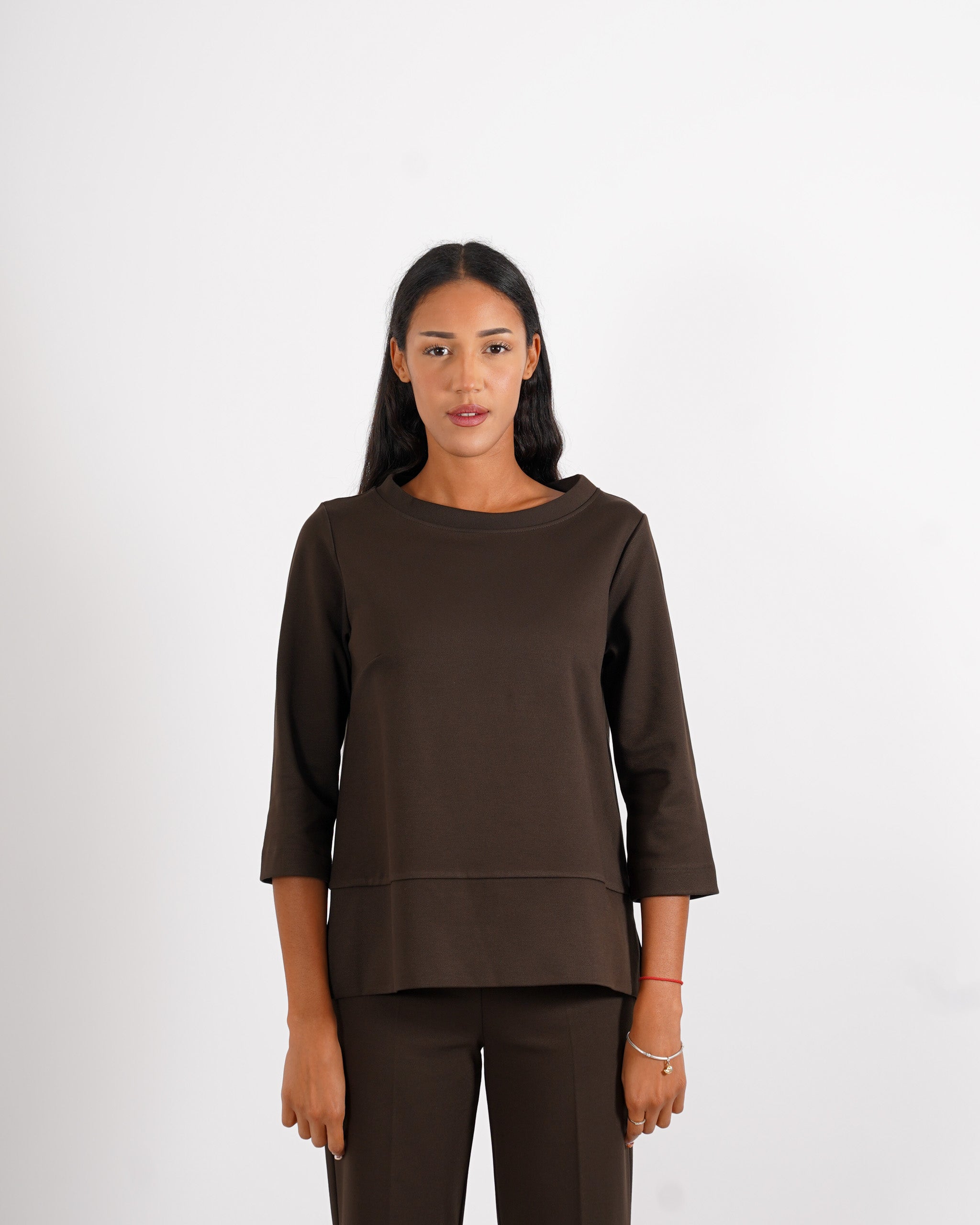 Felpa over con collo a cratere in punto stoffa light soft touch - Cassibile