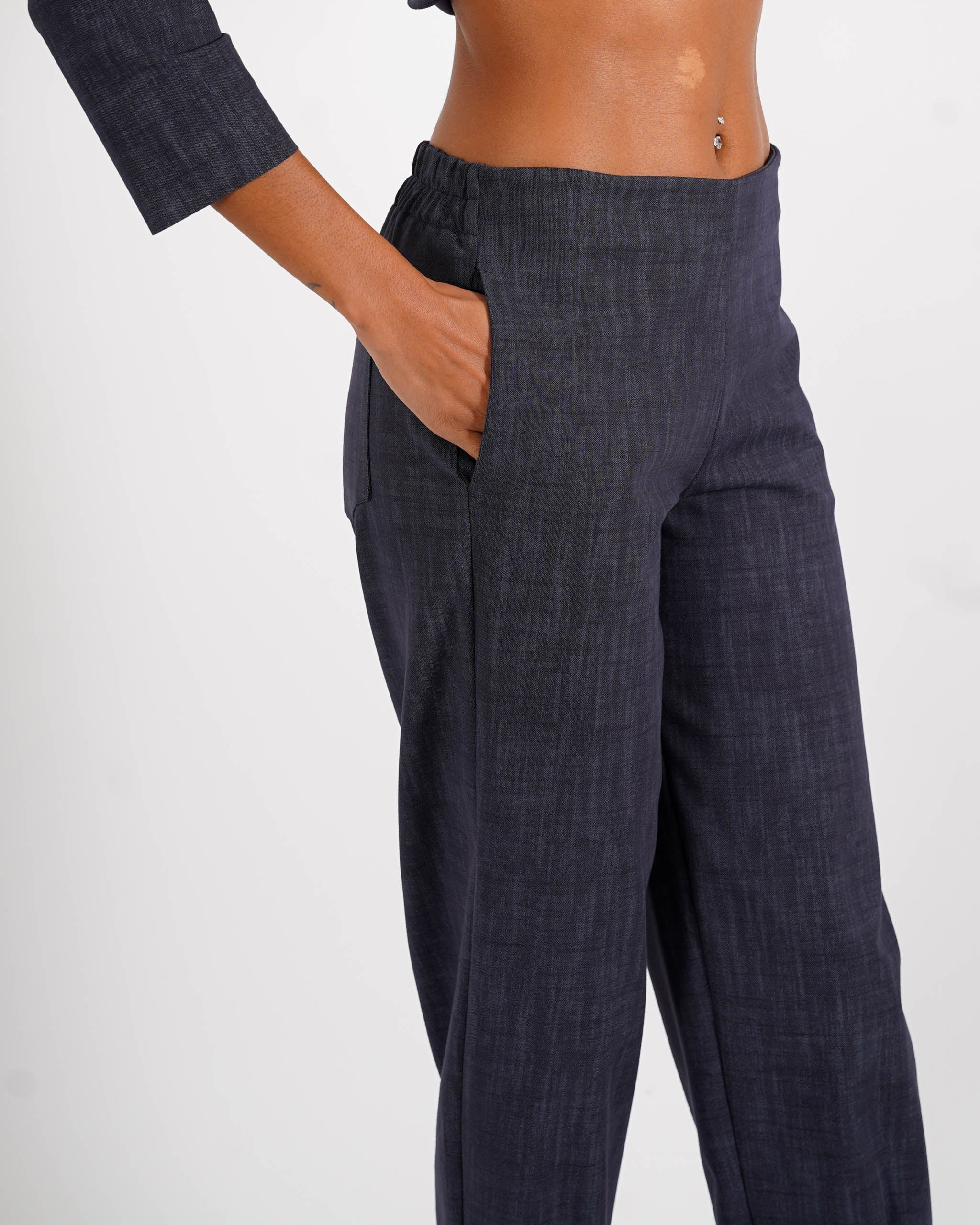 Pantaloni baloon in denim stretch - Ortigia