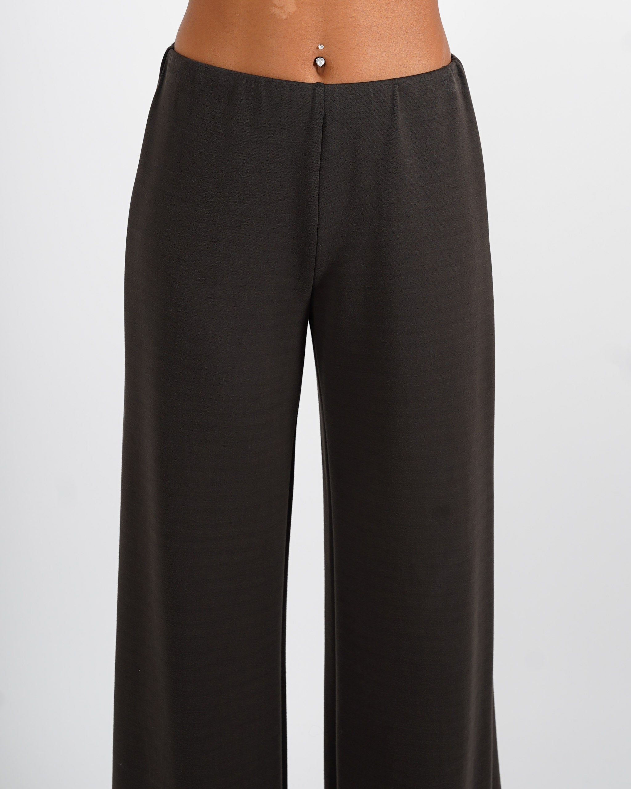Pantaloni felpa gamba larga con vita regolare  - Chiara