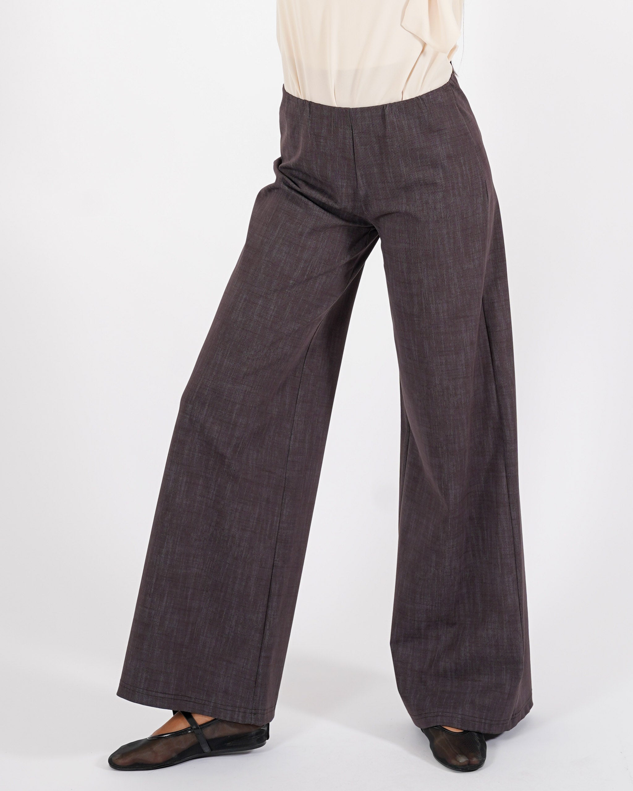 Jeans stretch gamba larga con vita regolare  - Chiara