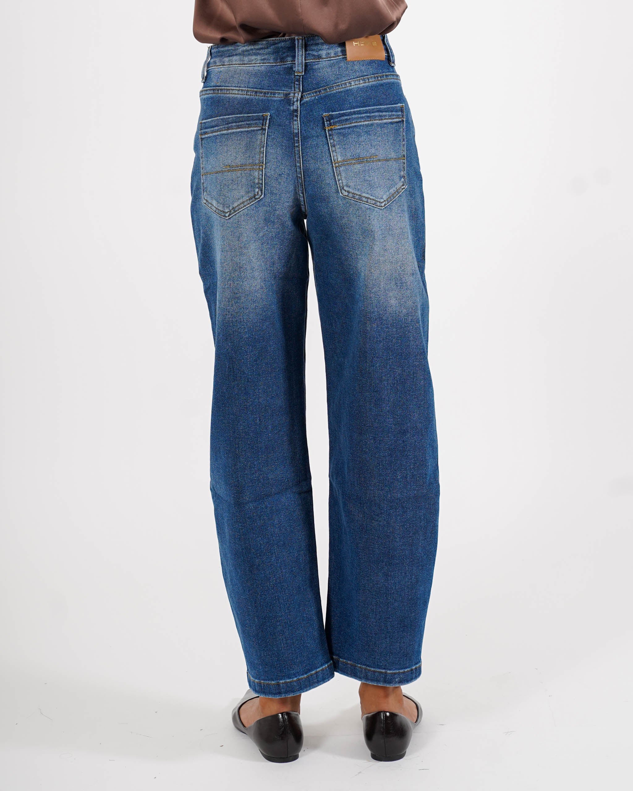 Jeans balloon fit in tela denim - Alona