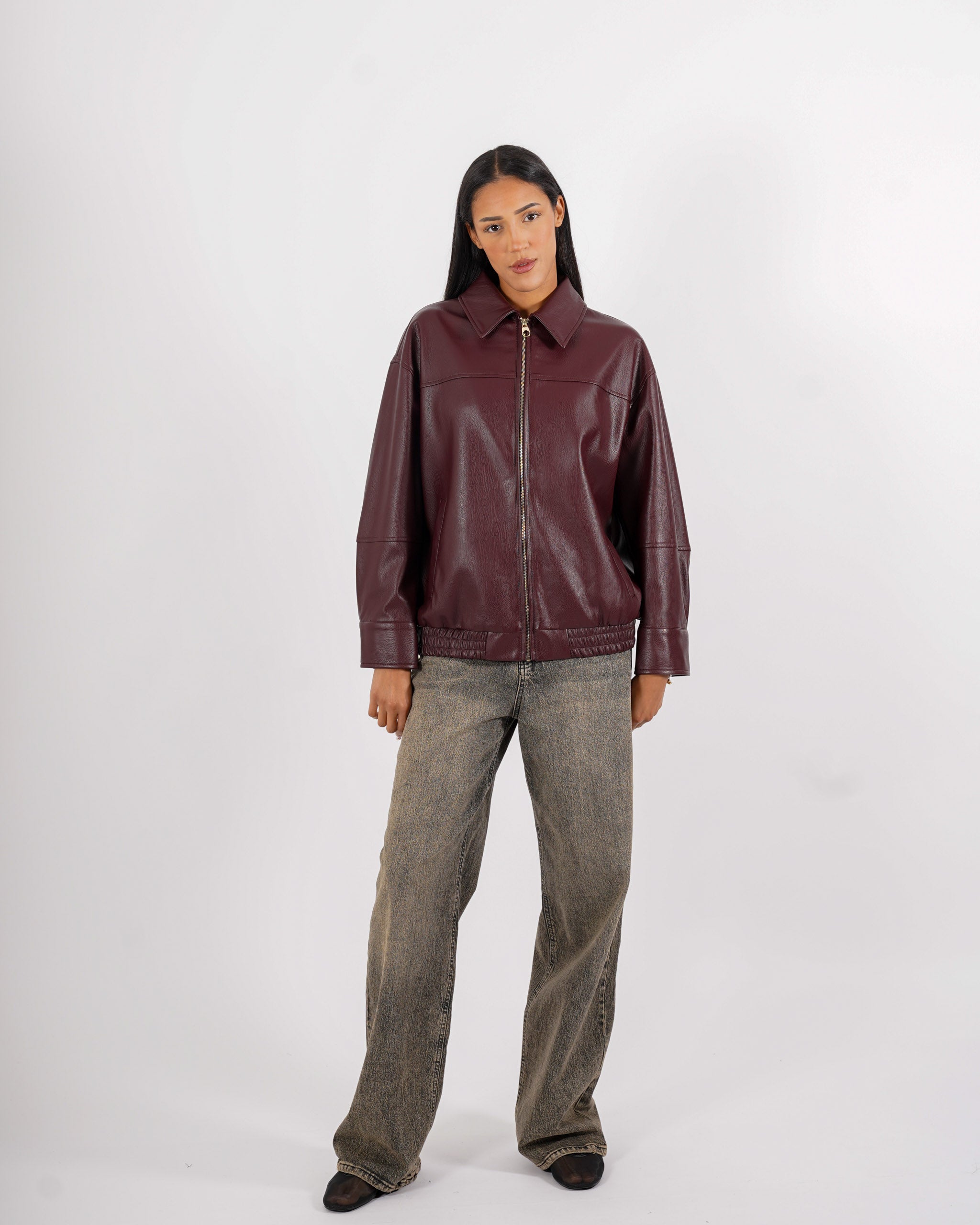 Bomber over in ecopelle - Clementina