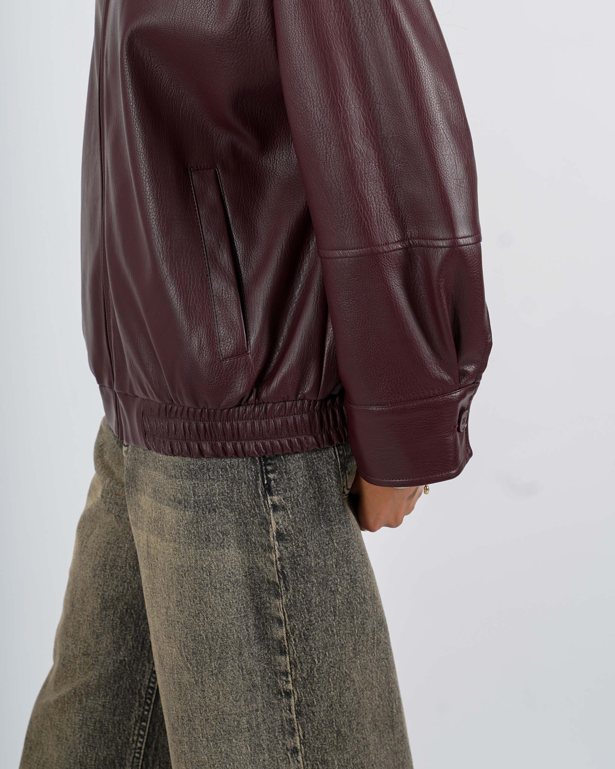 Bomber over in ecopelle - Clementina