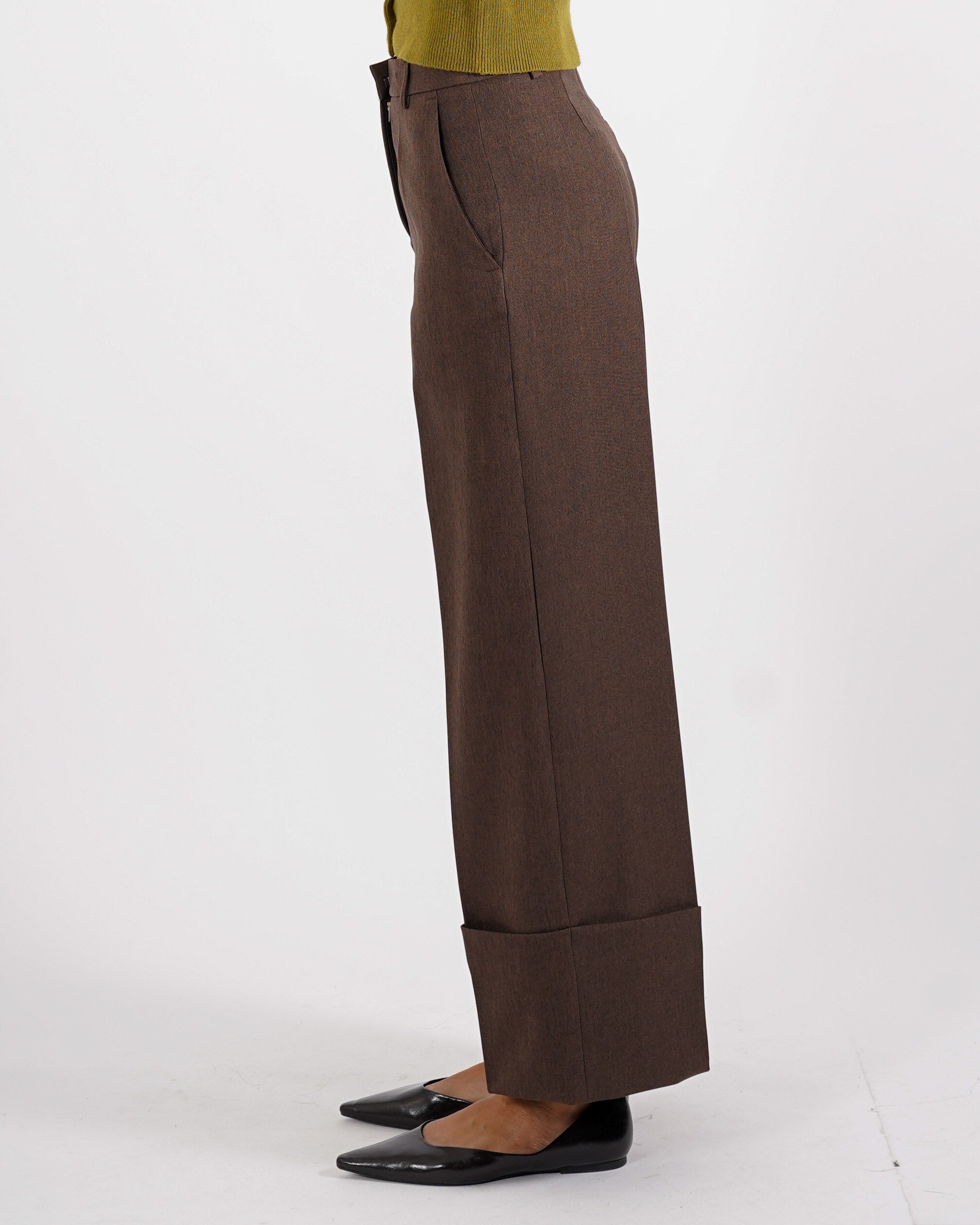 Pantaloni cropped in eco fibra - Danika