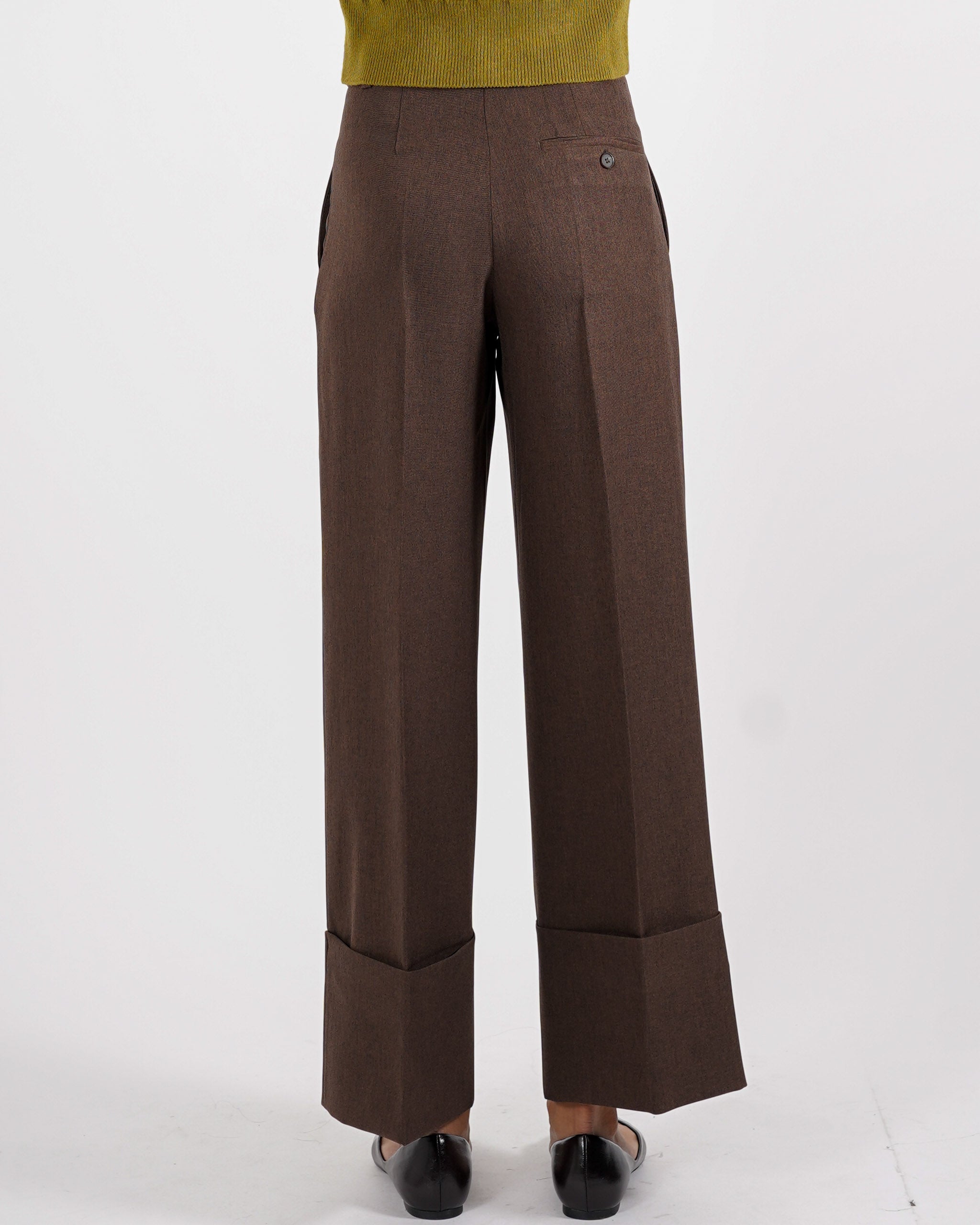 Pantaloni cropped in eco fibra - Danika
