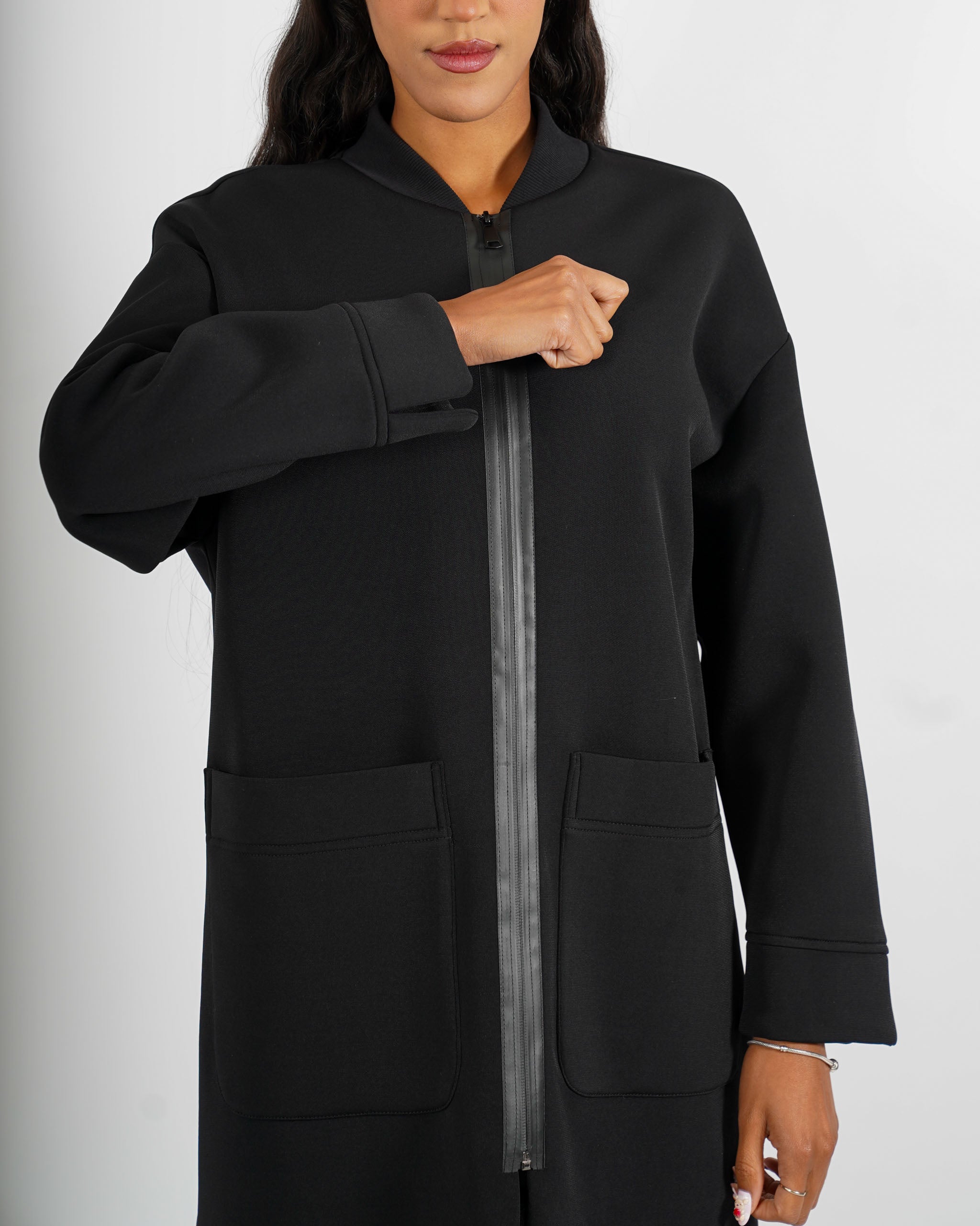Cappotto 3/4 in tessuto neoprene - Petula