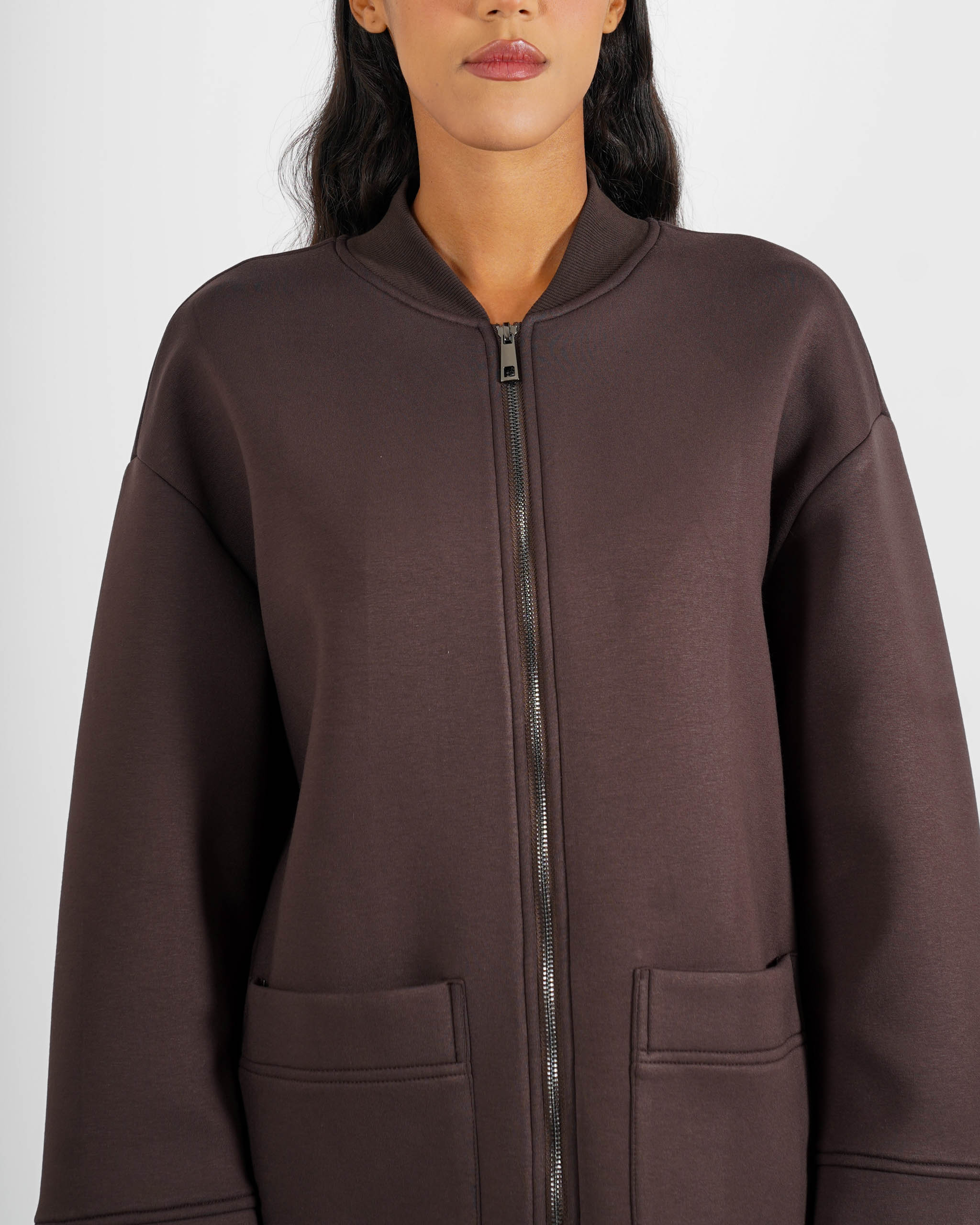 Cappotto 3/4 in tessuto neoprene - Petula
